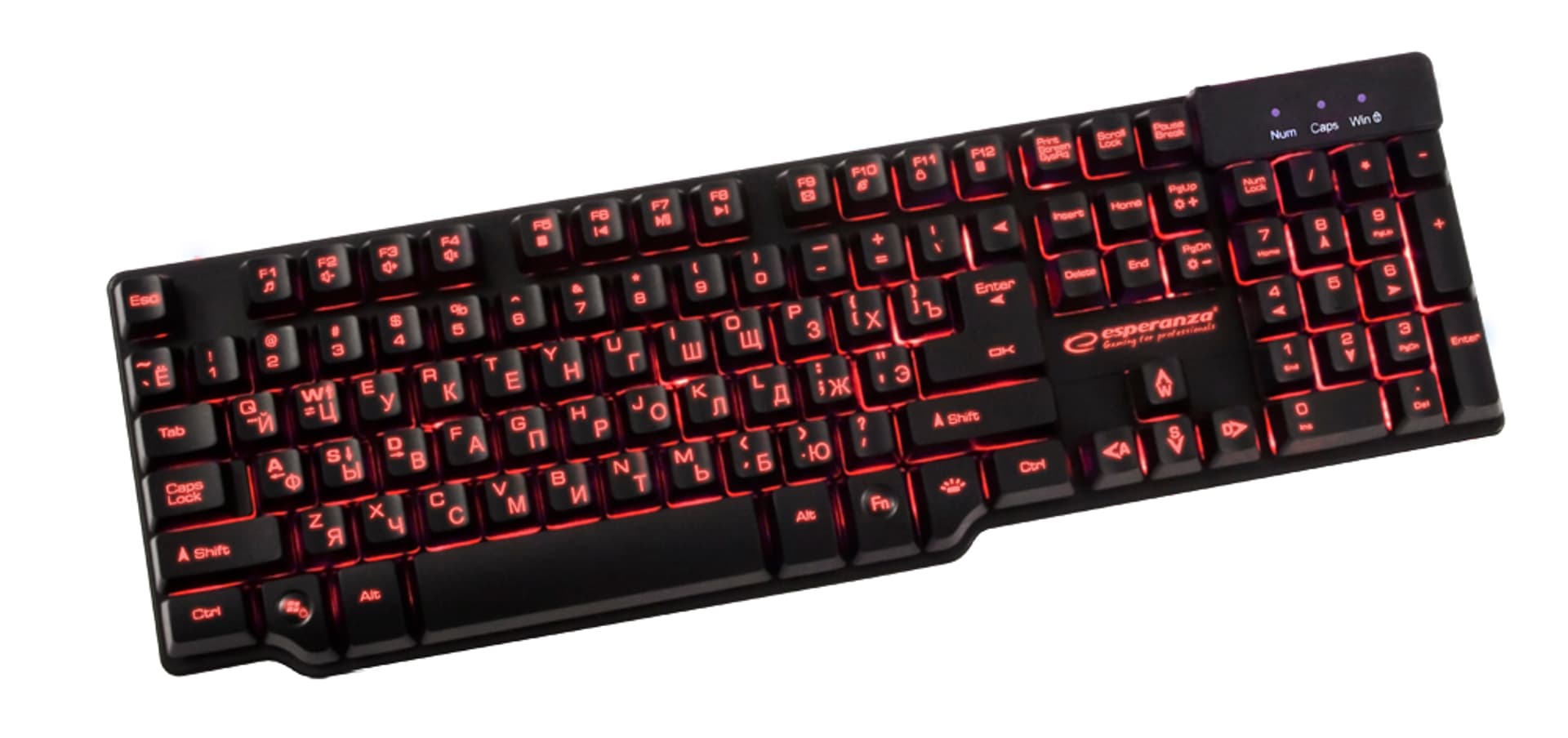 

EGK601UA Esperanza klawiatura przewod. gaming led usb hunter ua