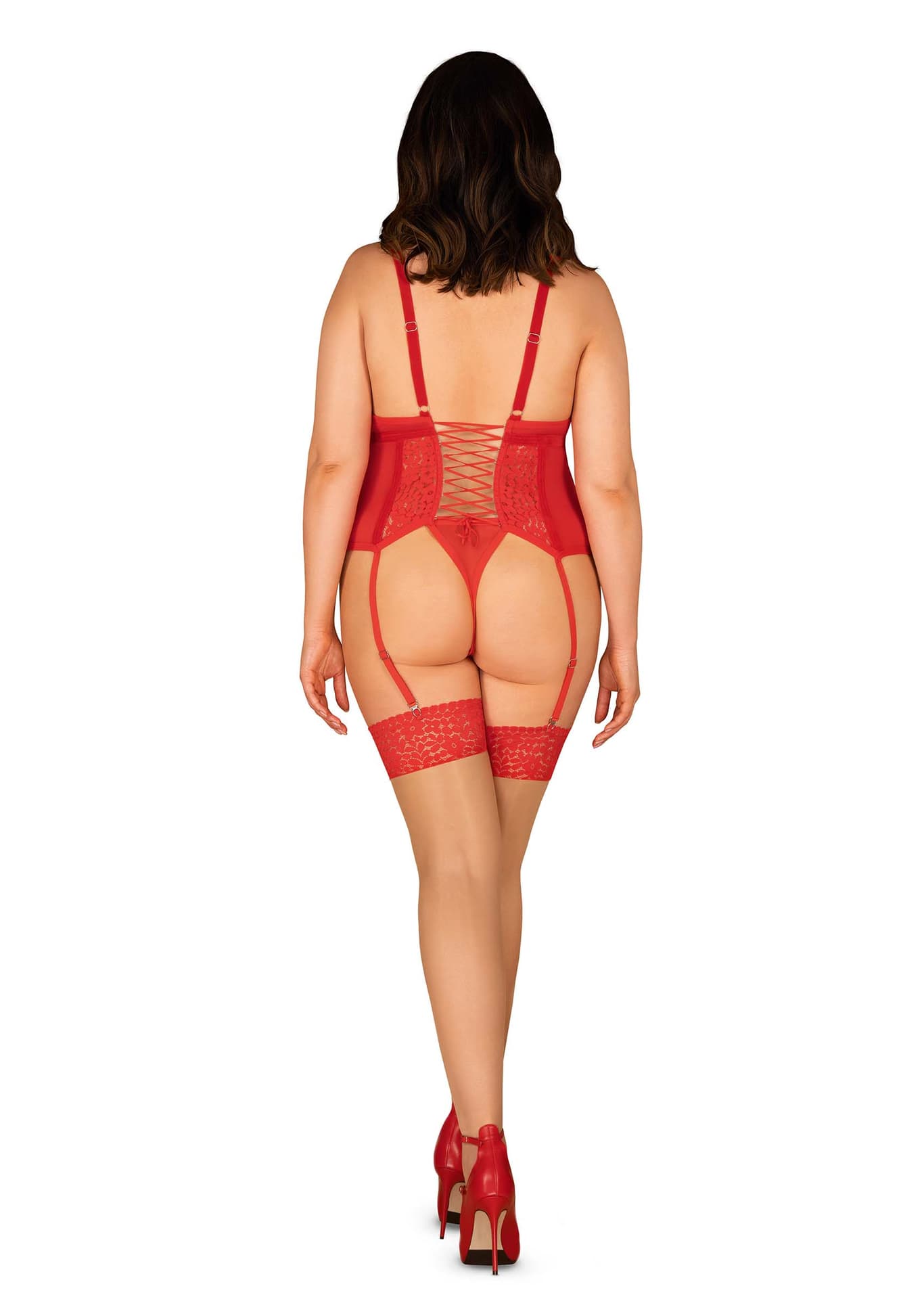 

Gorset Blossmina + stringi GRATIS!!! Czerwony (Rozmiar 6XL/7XL)