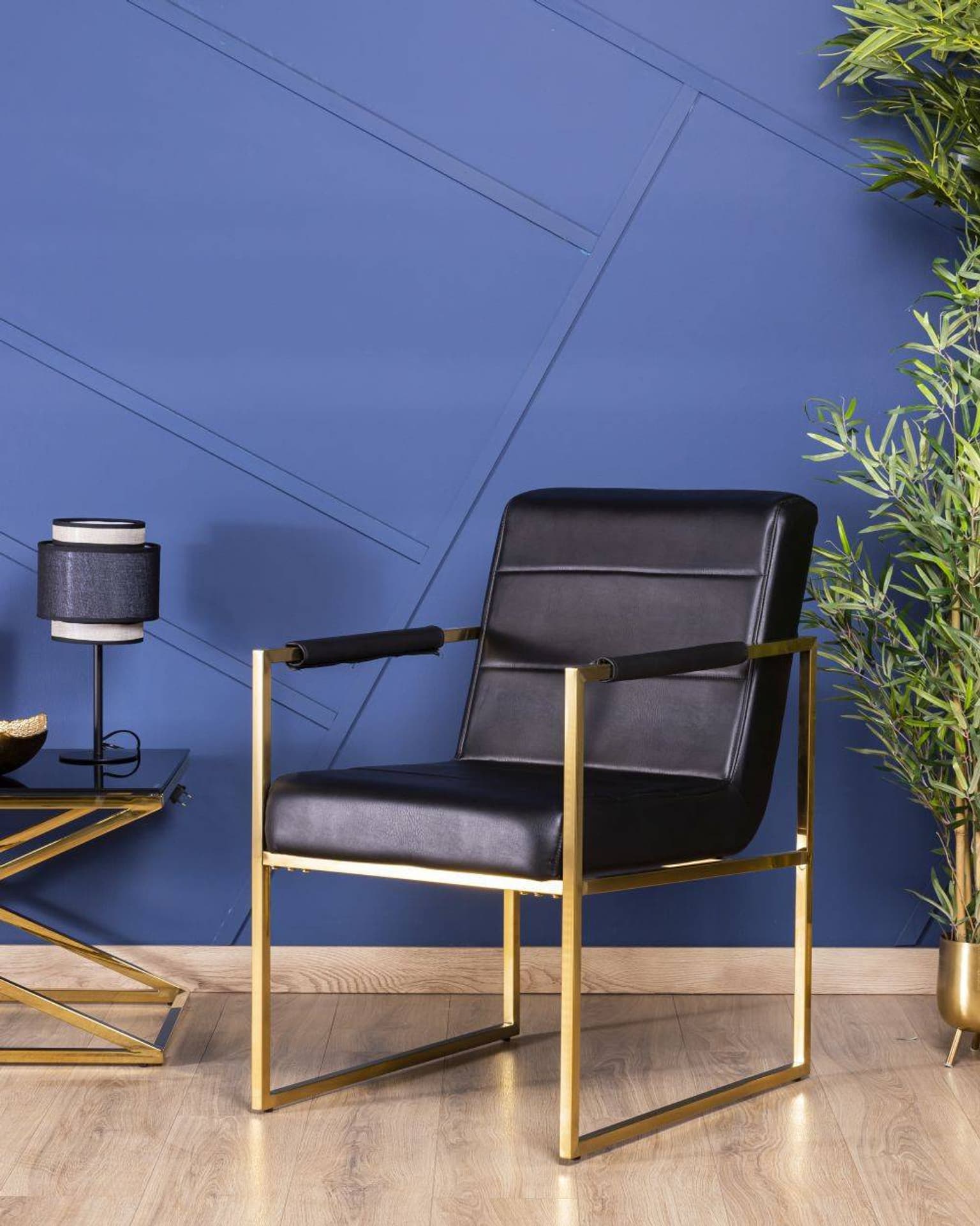 

Fotel Kori Gold Black