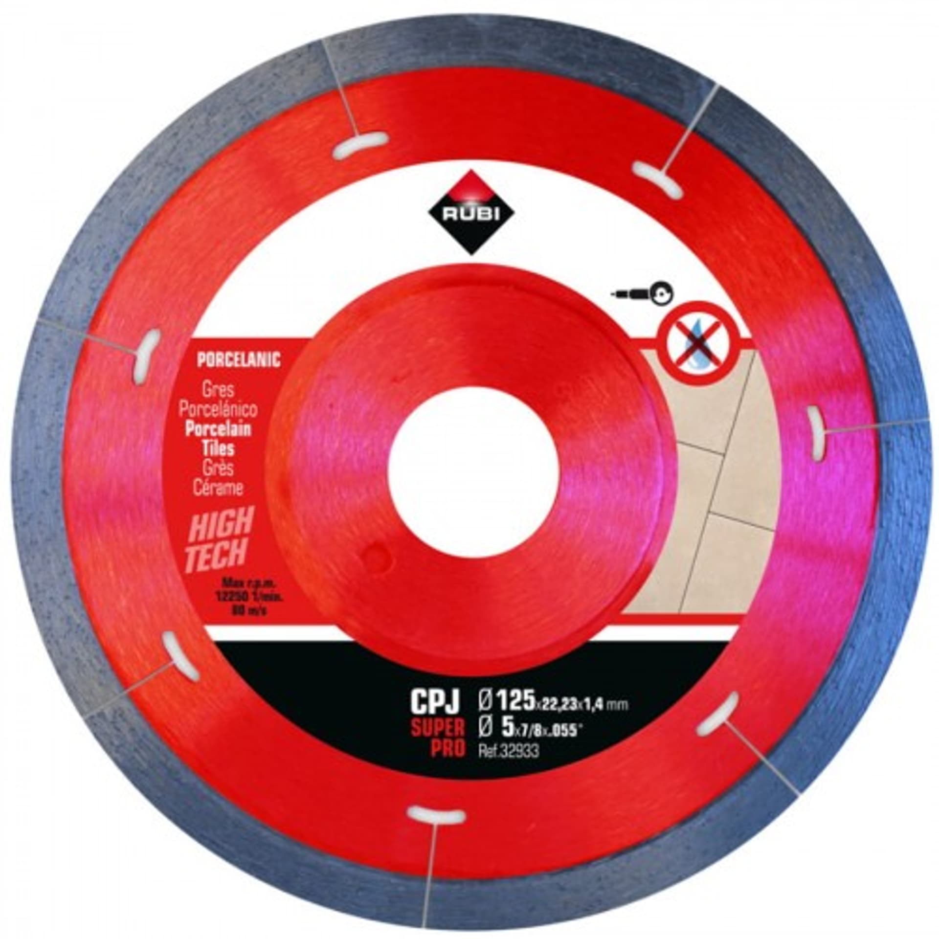

TARCZA DIAMENTOWA DO GRESU PORCELANOWEGO CPJ 125 SUPERPRO