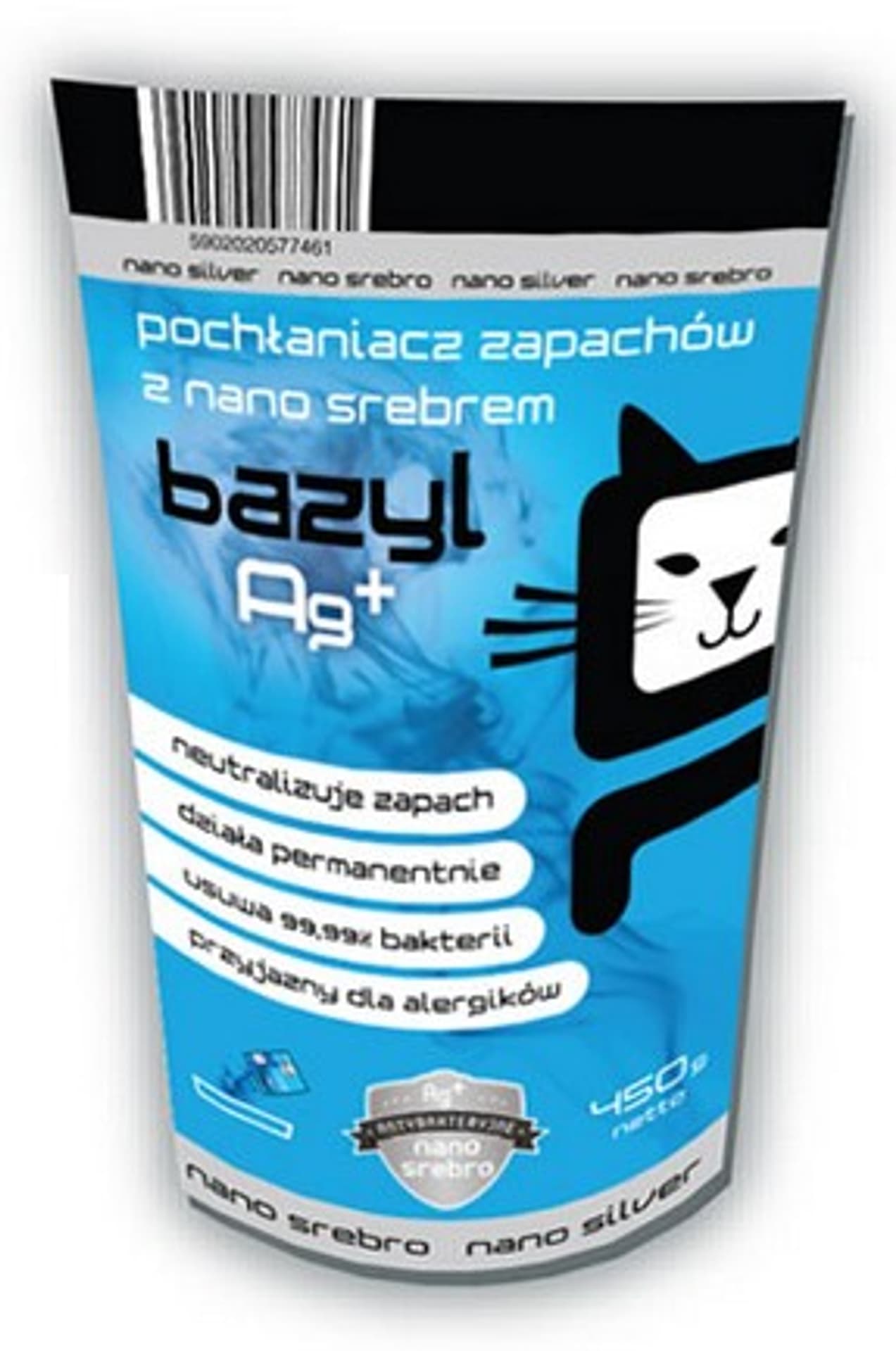 

BAZYL Ag+ Pochłaniacz zapachów 450g