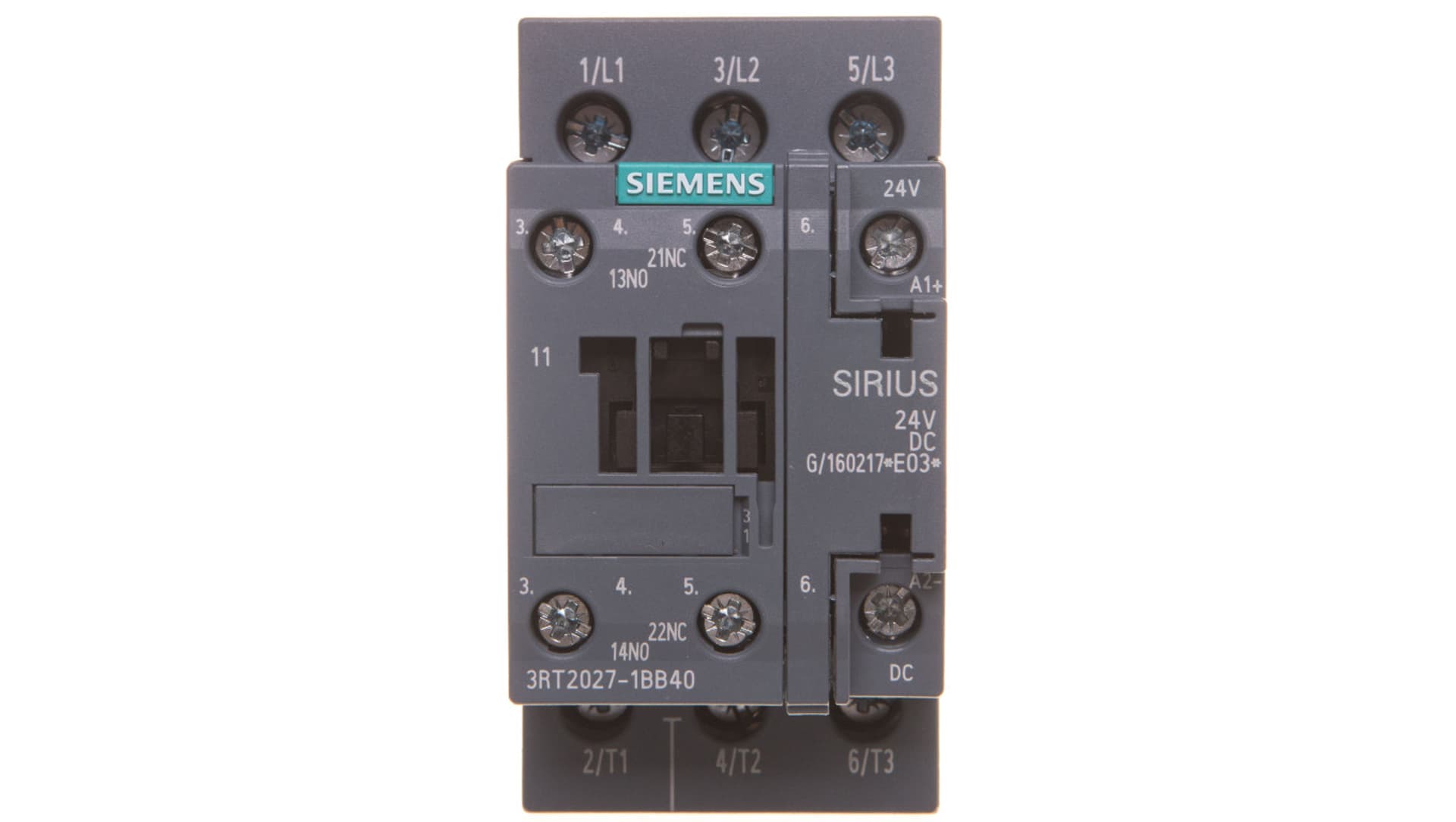 

Stycznik mocy 32A 3P 24V DC 1Z 1R S0 3RT2027-1BB40