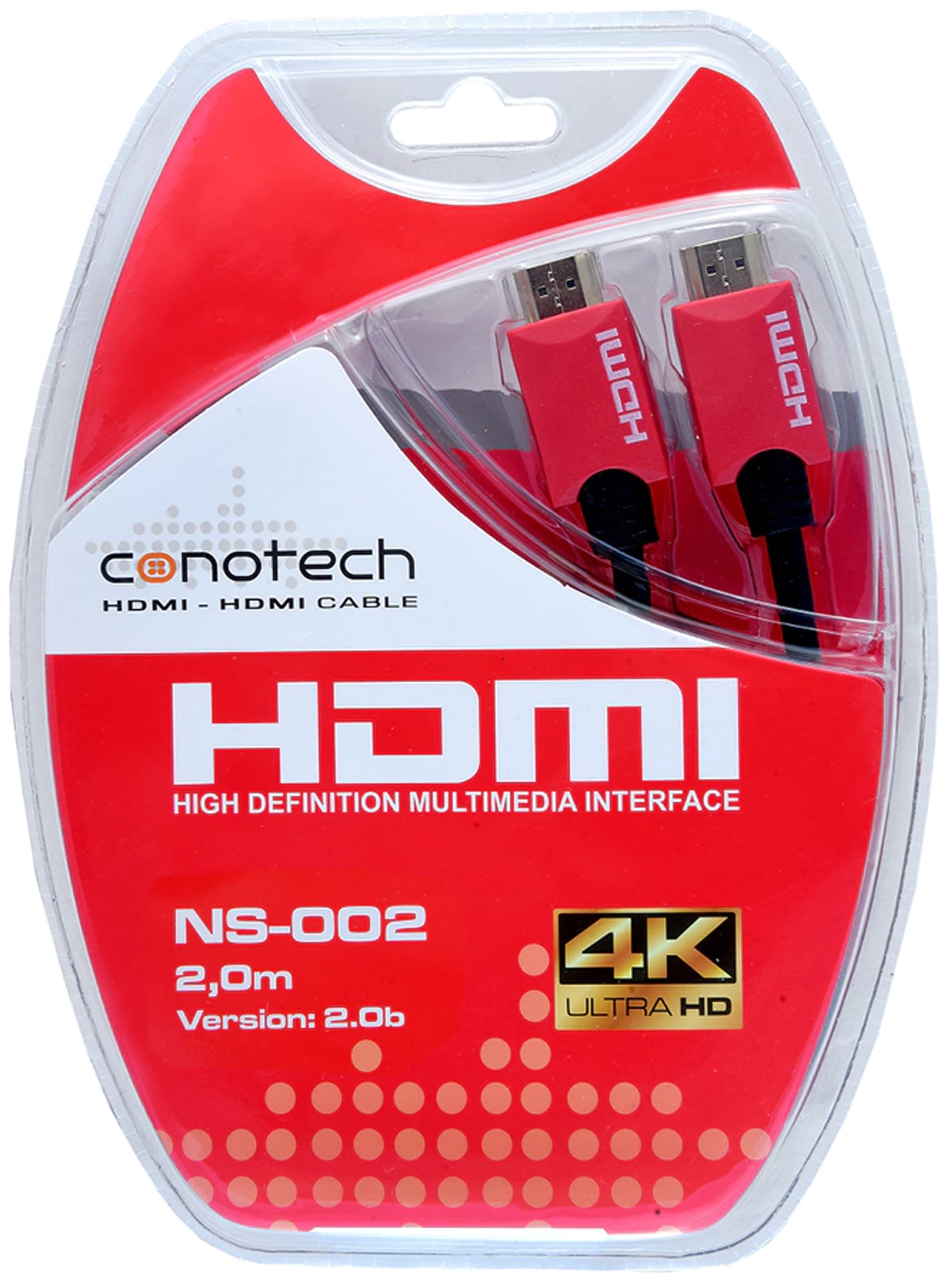 

Kabel HDMI 2.0b 4K Conotech pozłacane