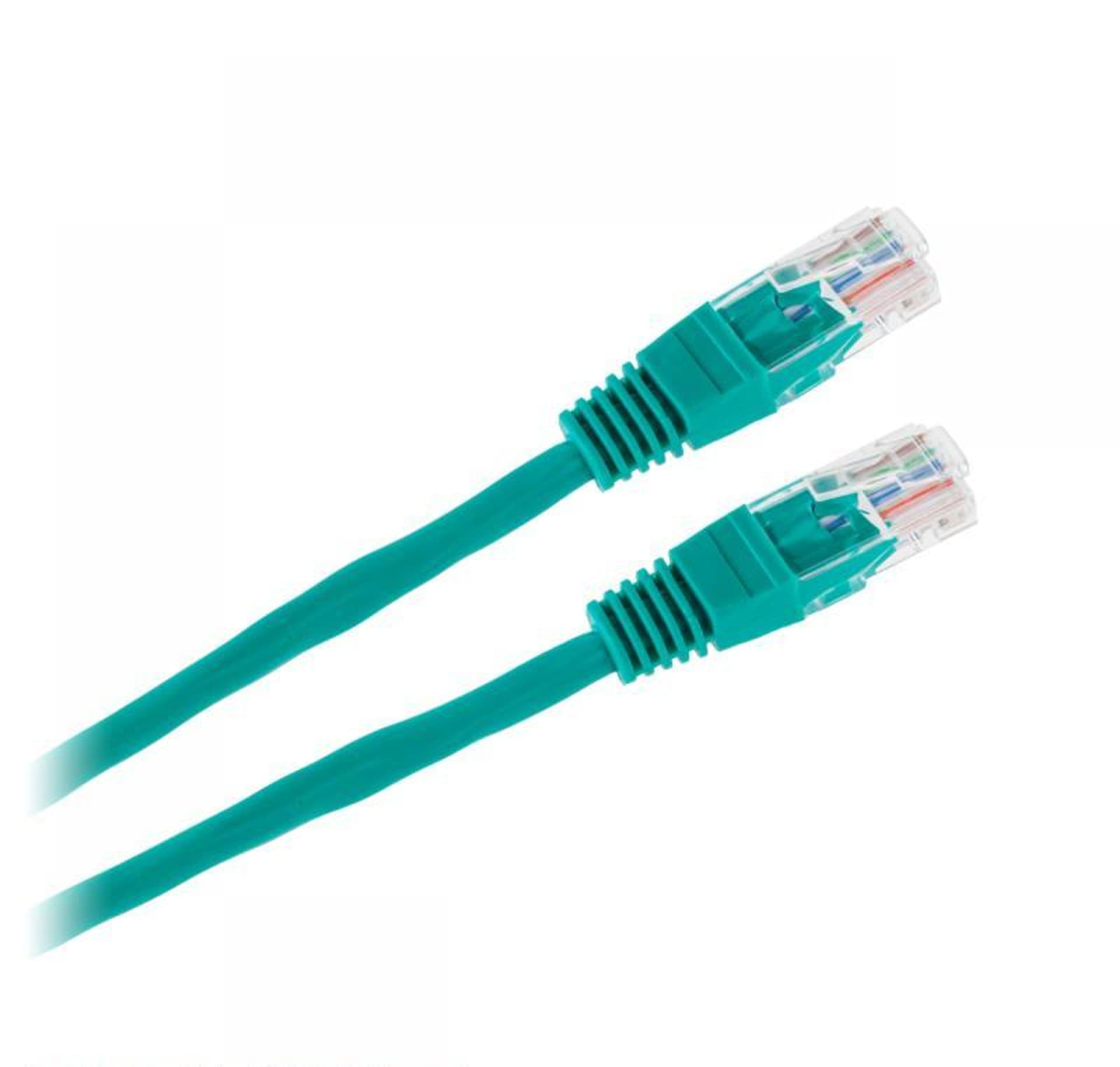 

Patchcord kabel UTP 8c wtyk-wtyk 0,5m CCA zielony