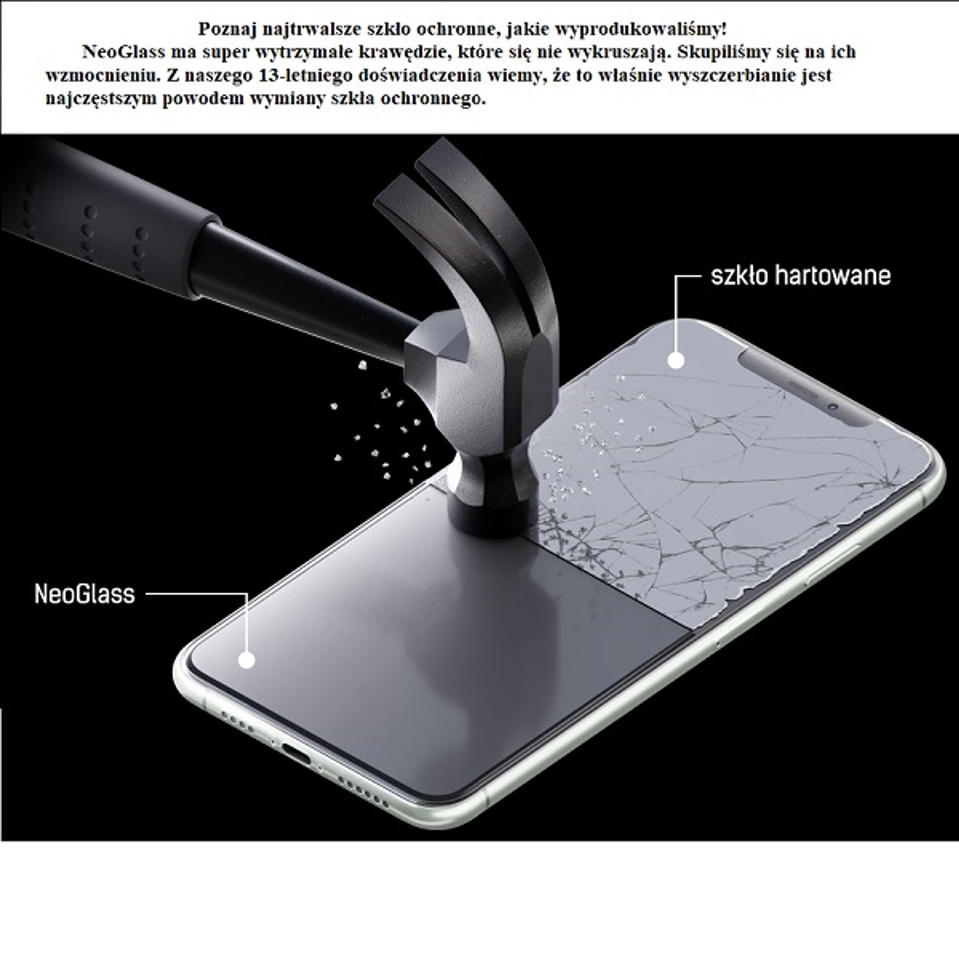 

3MK NeoGlass iPhone 7/8 Plus czarny black
