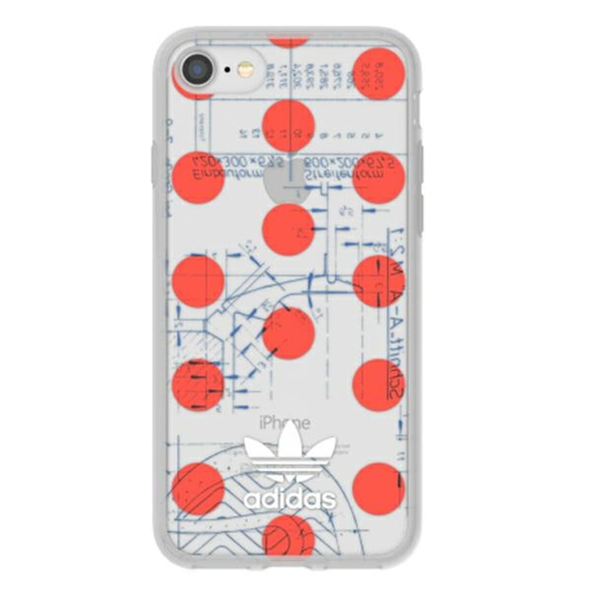 

Adidas OR Clear Case 70S iPhone SE 2020/ 6/6s/7/8 / SE 2022 czerwony/red 28494