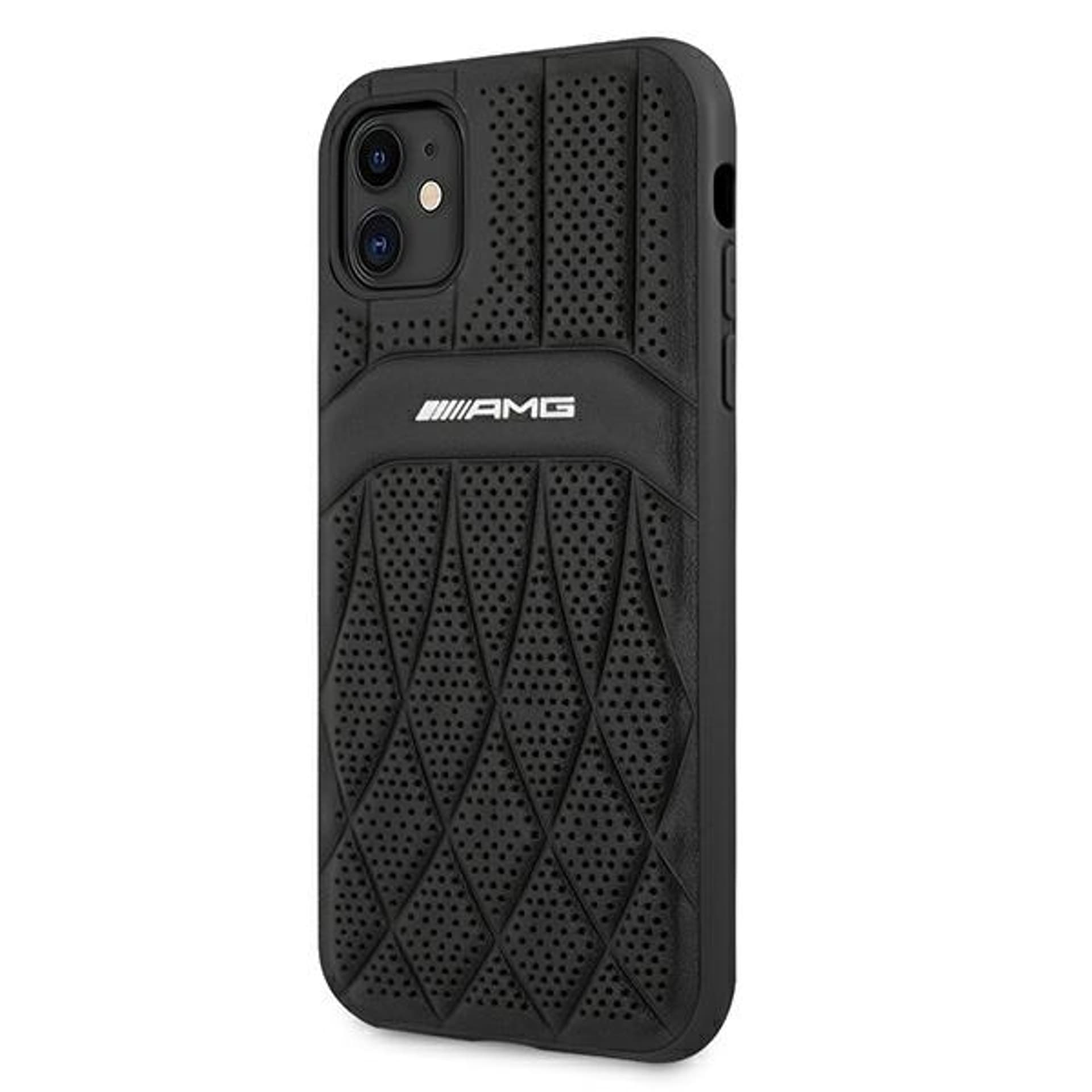 

AMG AMHCN61OSDBK iPhone 11 6,1" czarny/black hardcase Leather Curved Lines