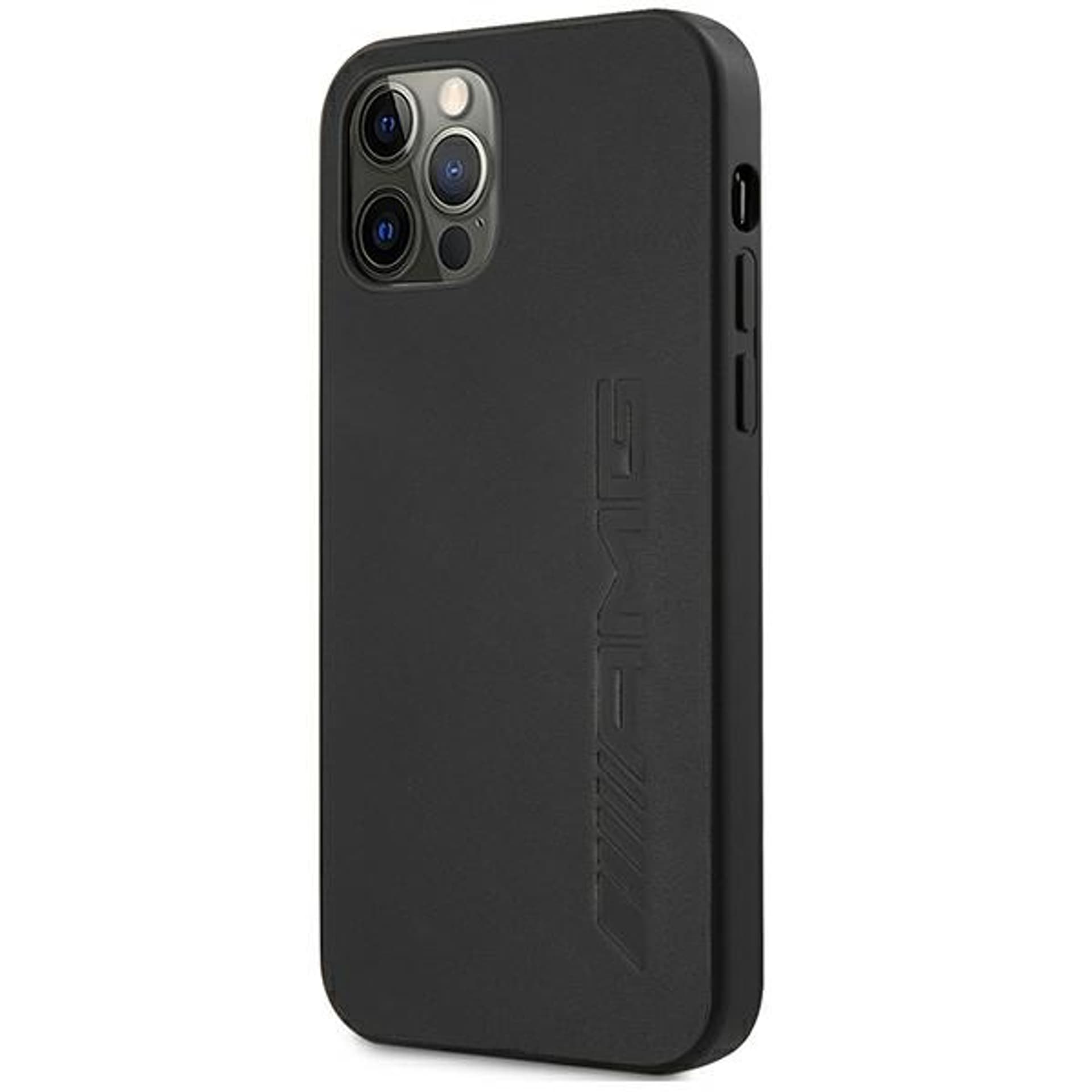 

AMG AMHCP12MDOLBK iPhone 12/12 Pro 6,1" czarny/black hardcase Leather Hot Stamped