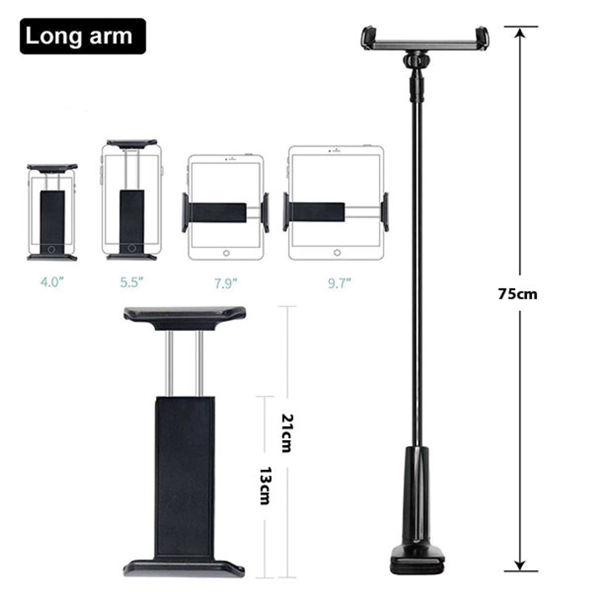 

AWEI uchwyt biurkowy X3 4"-10,5" czarny /black długie ramię
