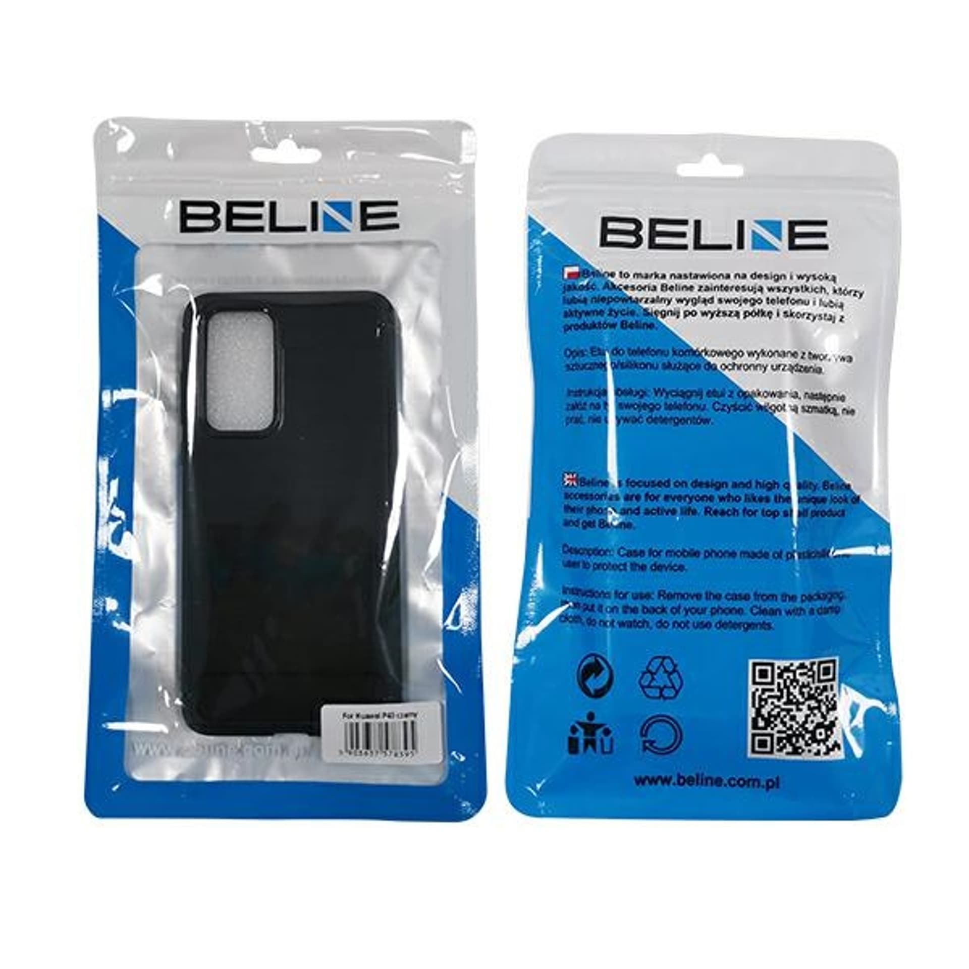 

Beline Etui Carbon Huawei P40 czarny /black