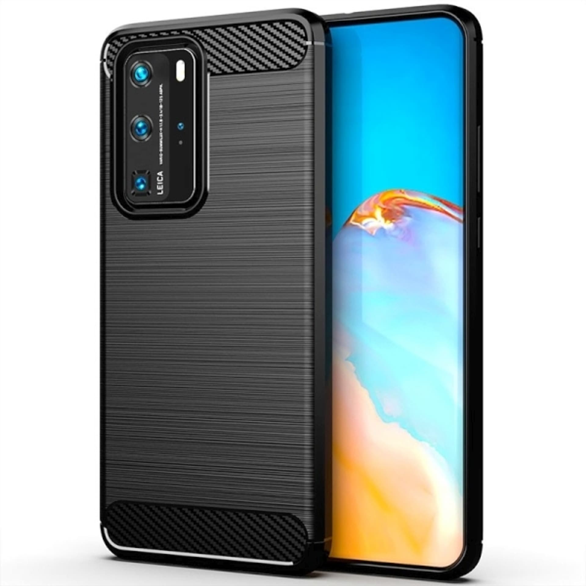

Beline Etui Carbon Huawei P40 Pro czarny /black