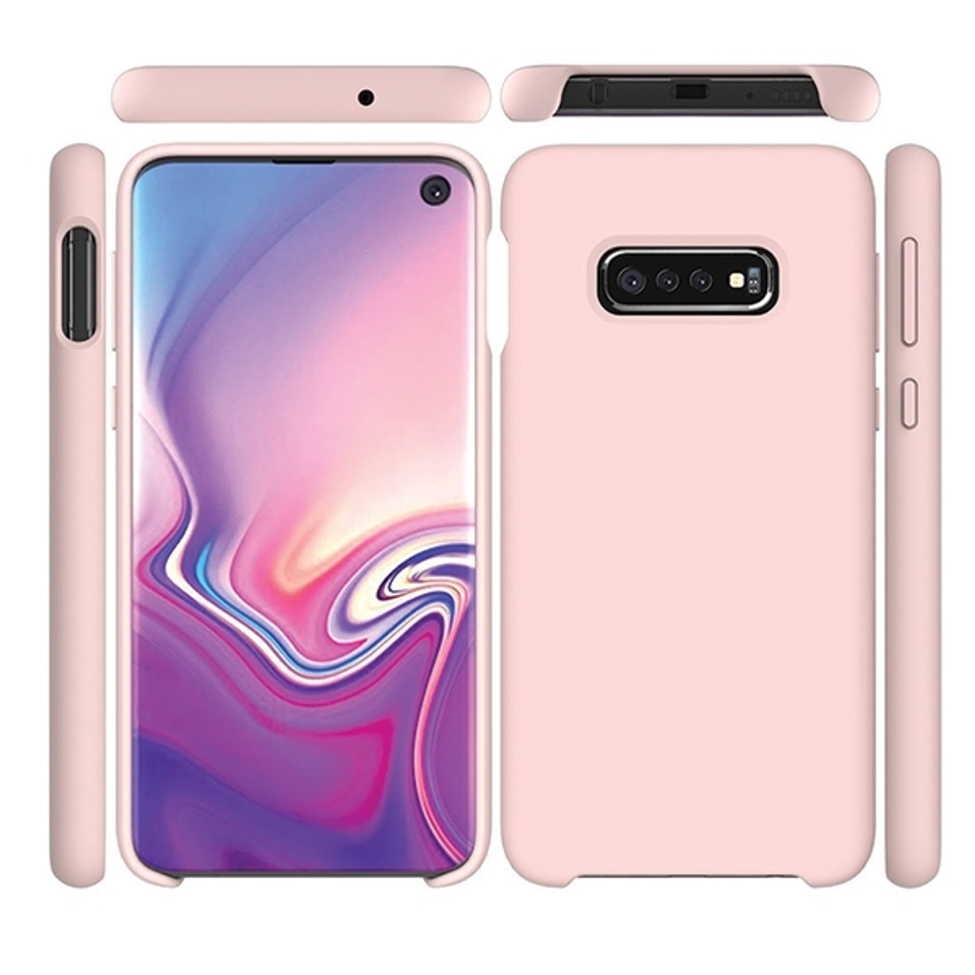 

Beline Etui Silicone Huawei P40 Lite różowo-złoty/rose gold