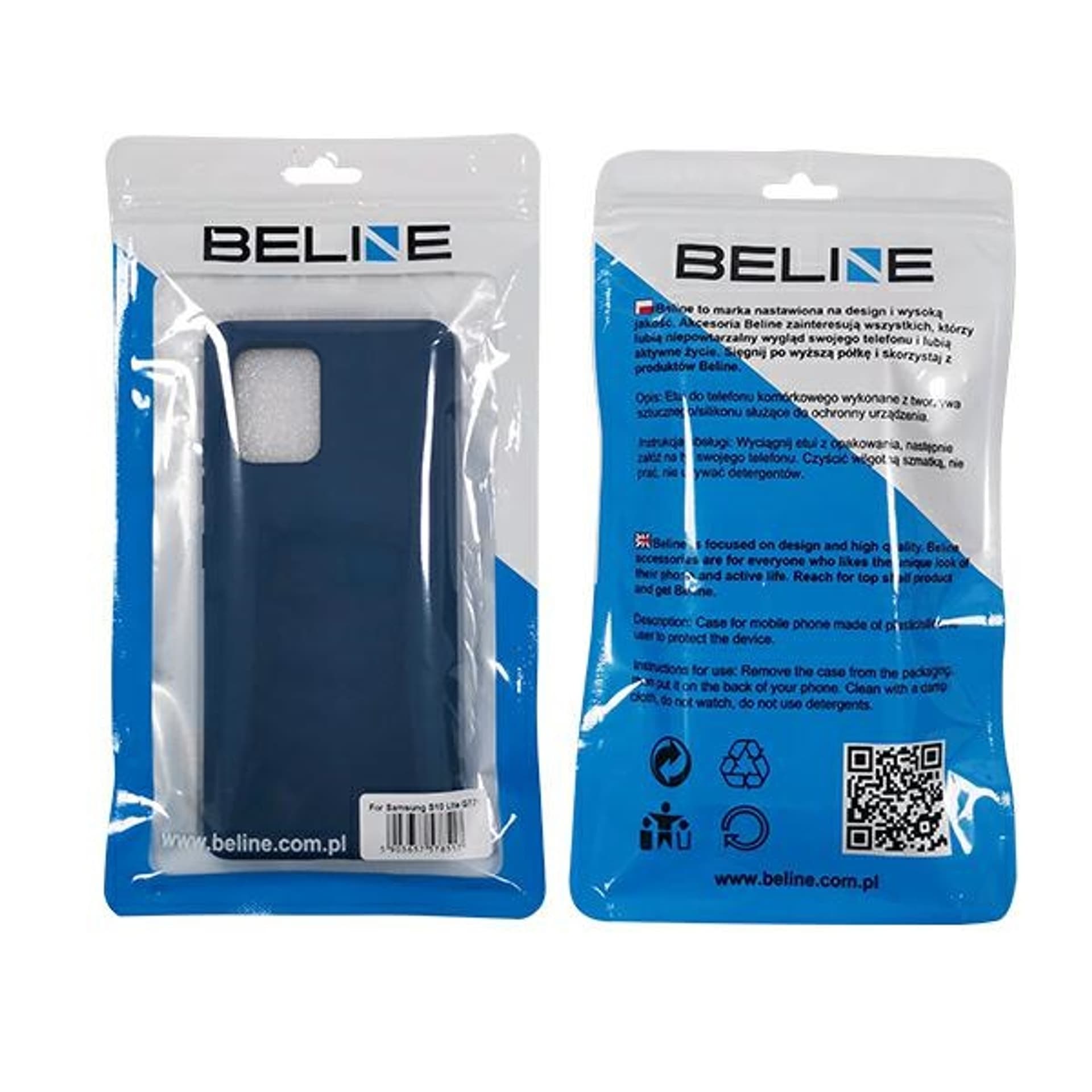 

Beline Etui Silicone Samsung S10 Lite G770/A91 niebieski/blue