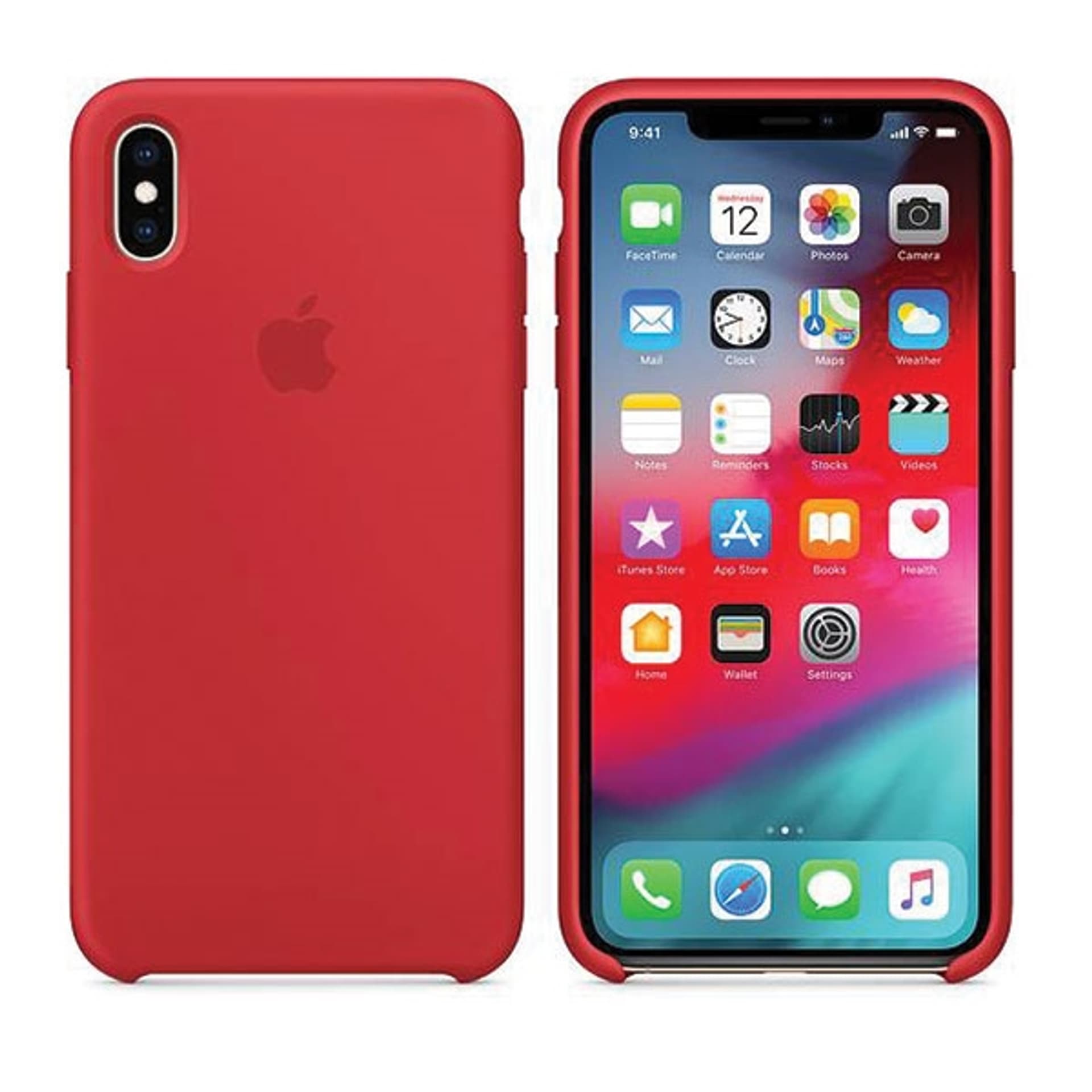 

Etui Apple MRWH2ZM/A iPhone Xs Max red Silicone Case