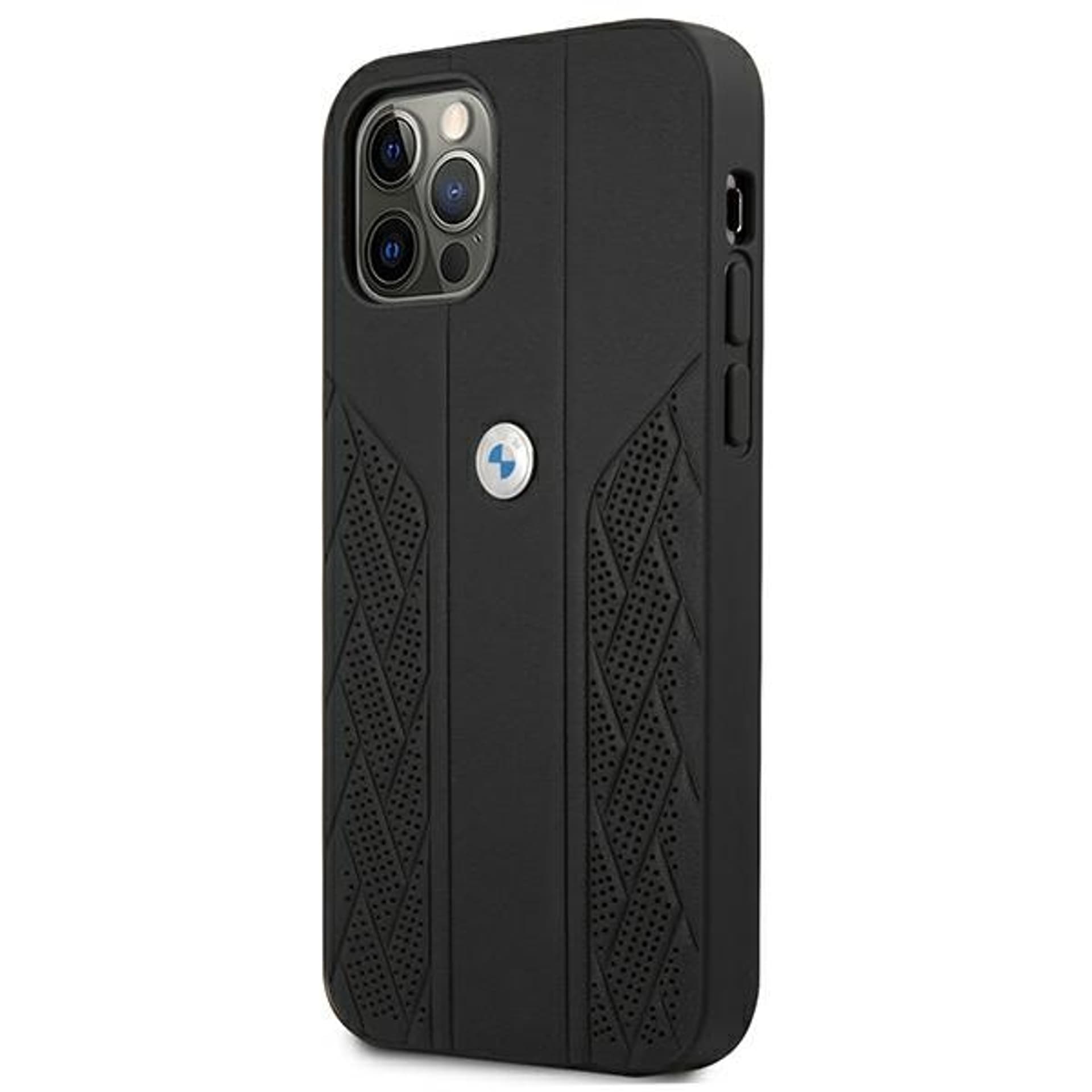 

Etui BMW BMHCP12LRSPPK iPhone 12 Pro Max 6,7" czarny/black hardcase Leather Curve Perforate
