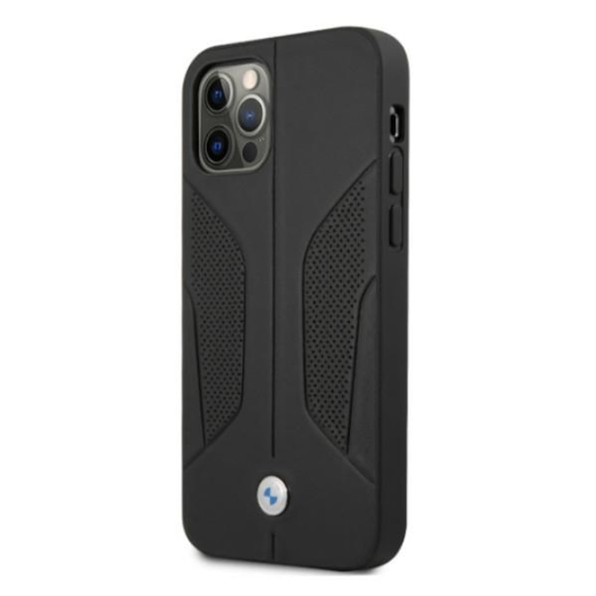 

Etui BMW BMHCP12MRSCSK iPhone 12/12 Pro 6,1" czarny/black hardcase Leather Perforate Sides