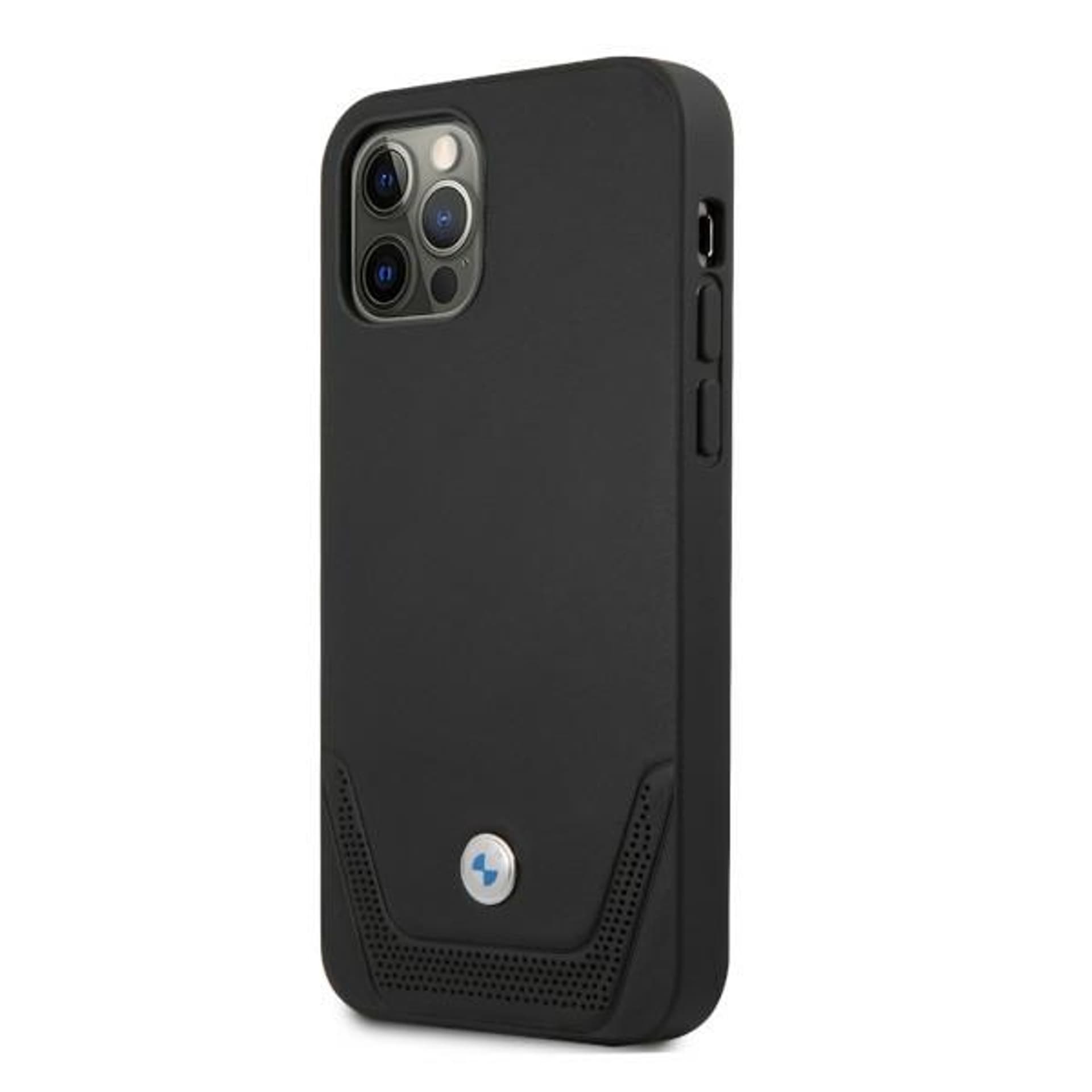 

Etui BMW BMHCP12MRSWPK iPhone 12/12 Pro 6,1" czarny/black hardcase Leather Perforate