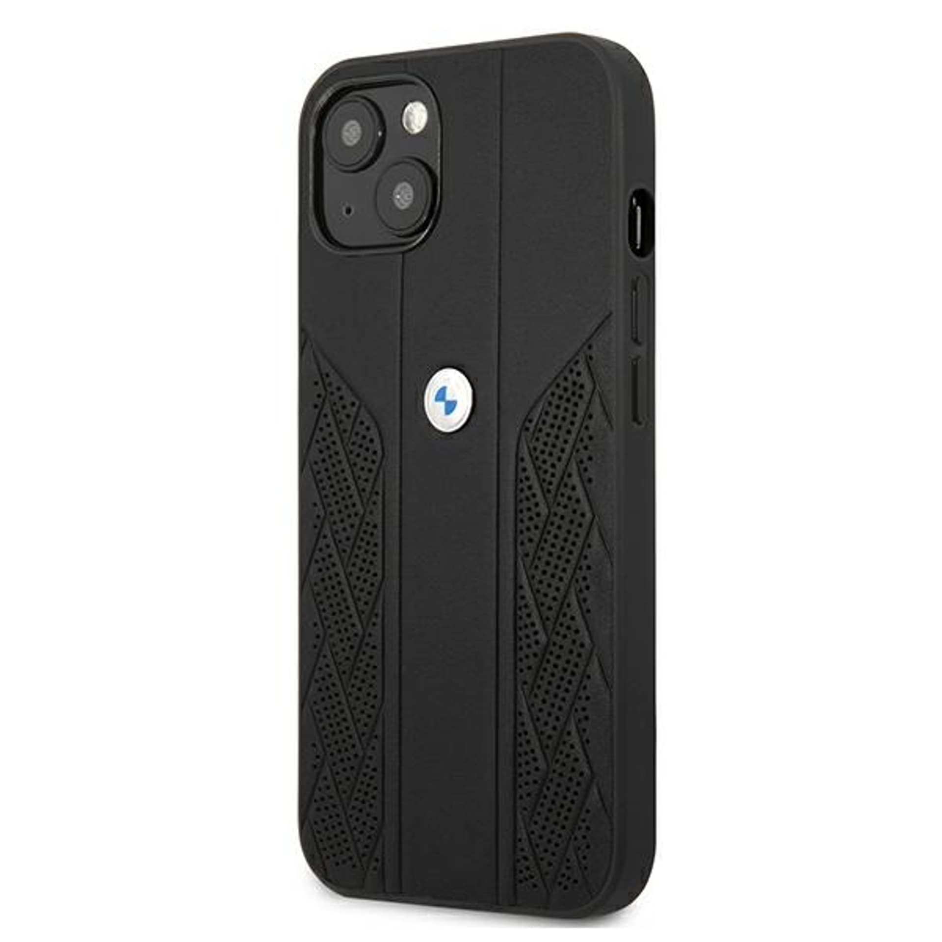 

Etui BMW BMHCP13MRSPPK iPhone 13 6,1" czarny/black hardcase Leather Curve Perforate
