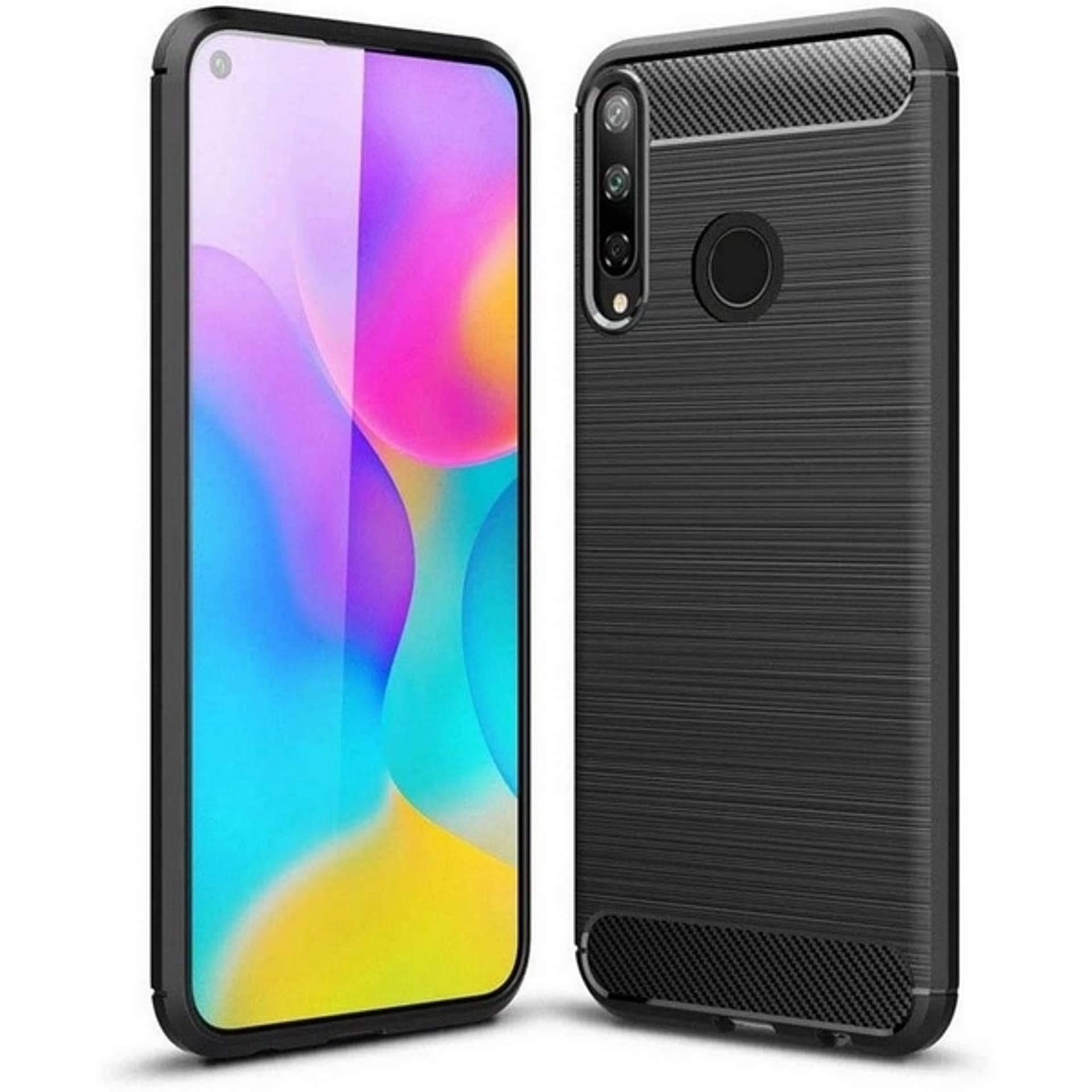 

Etui Tech-Protect Huawei P40 Lite E Carbon czarny/black