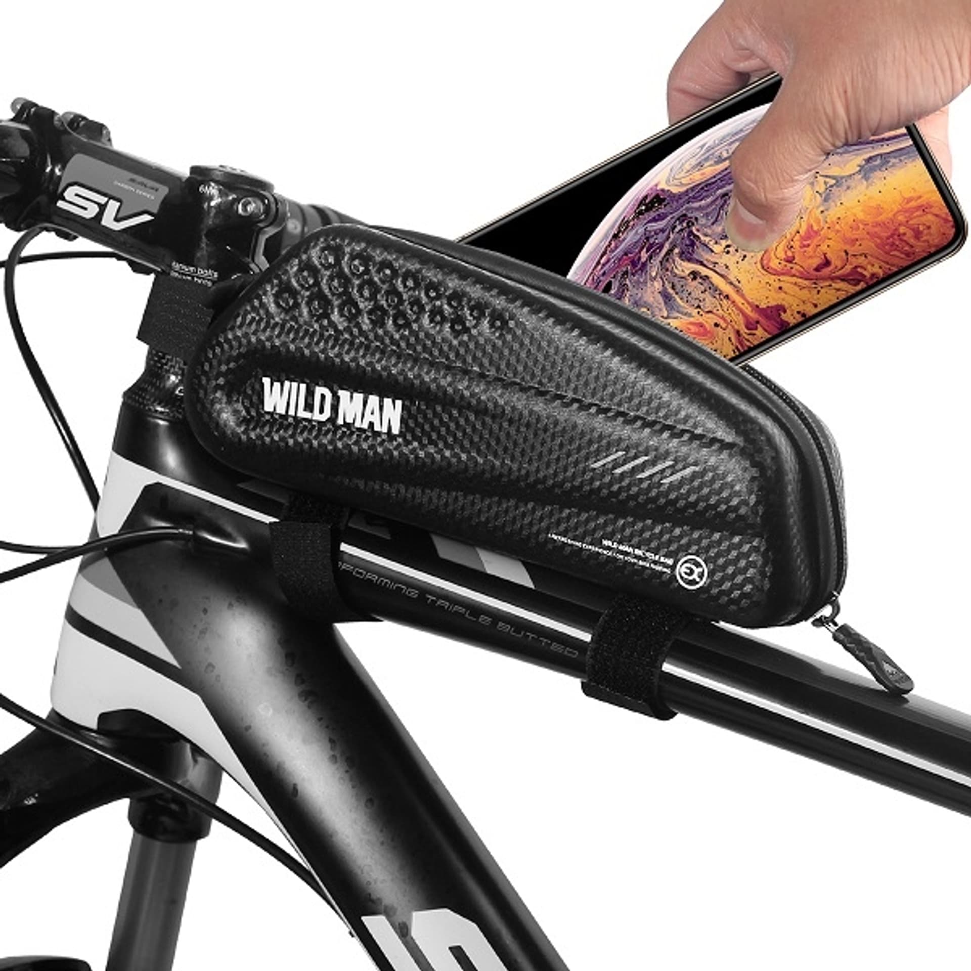 

Etui/sakwa na ramę roweru WILDMAN EX uchwyt rowerowy czarna/black
