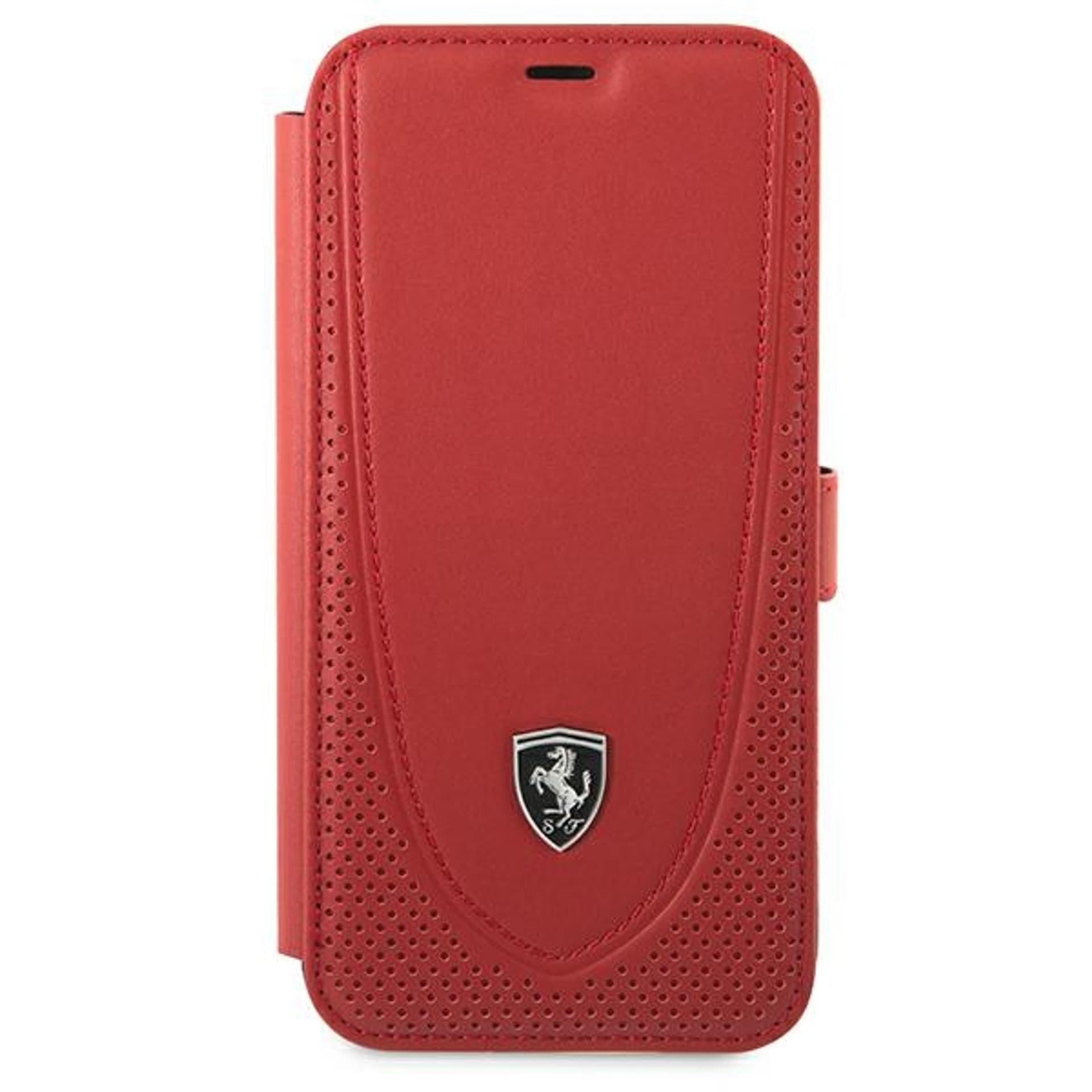

Ferrari FEOGOFLBKP12LRE iPhone 12 Pro Max 6,7" czerwony/red book Off Track Perforated
