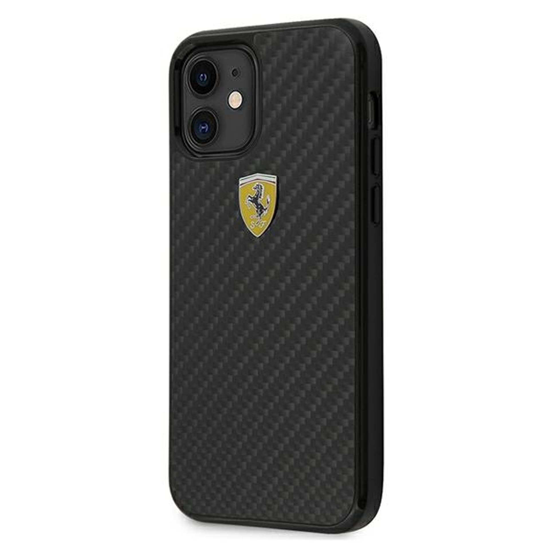

Ferrari FERCAHCP12SBK iPhone 12 mini 5,4" czarny/black hardcase On Track Real Carbon