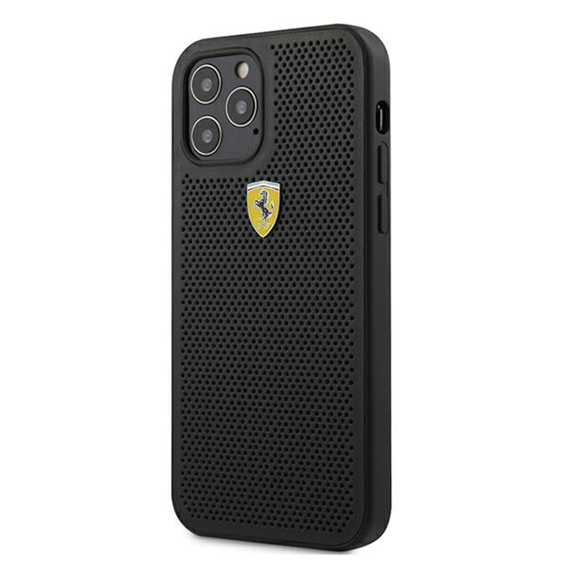 

Ferrari FESPEHCP12LBK iPhone 12 Pro Max 6,7" czarny/black hardcase On Track Perforated