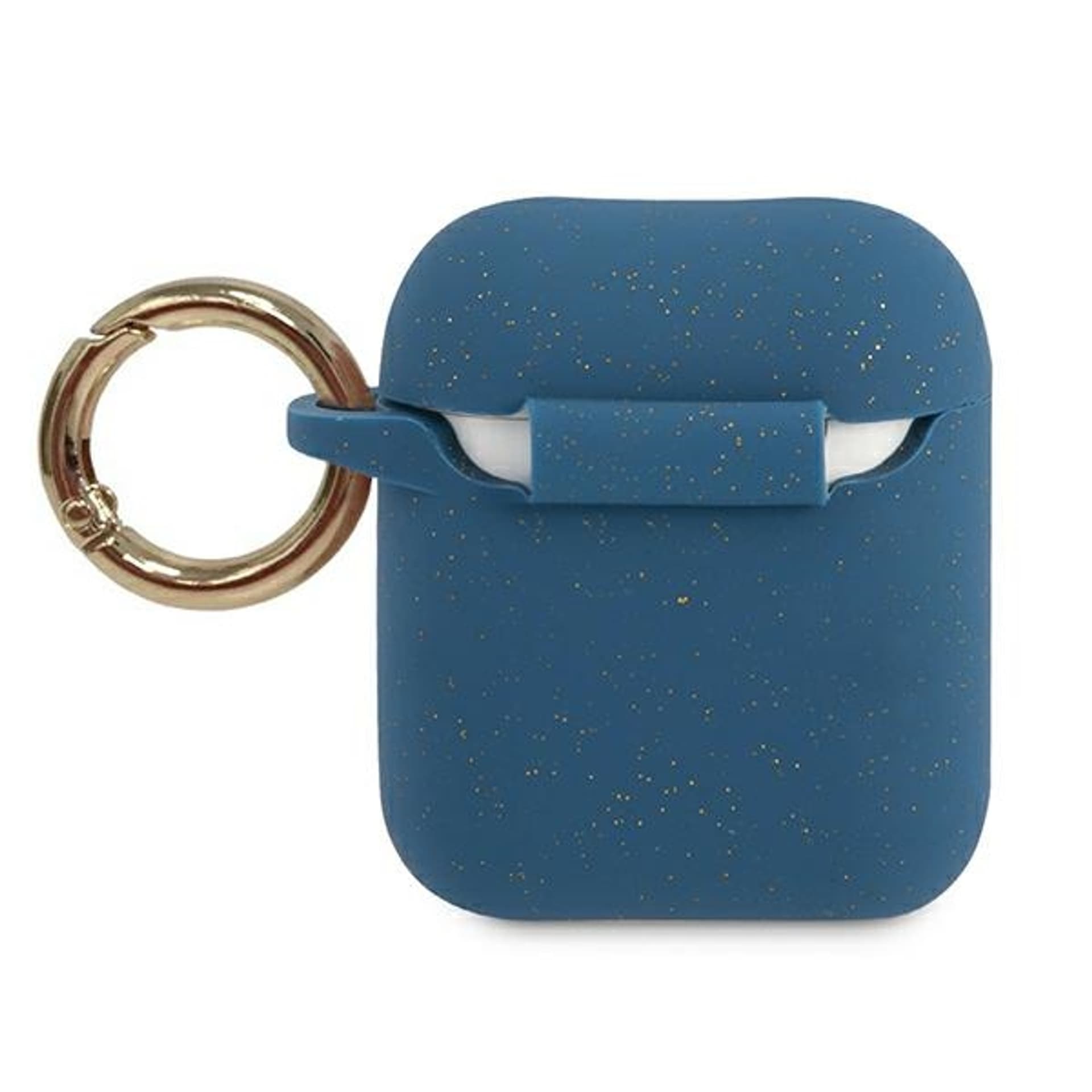 

Guess GUACCSILGLBL AirPods cover niebieski/blue Silicone Glitter
