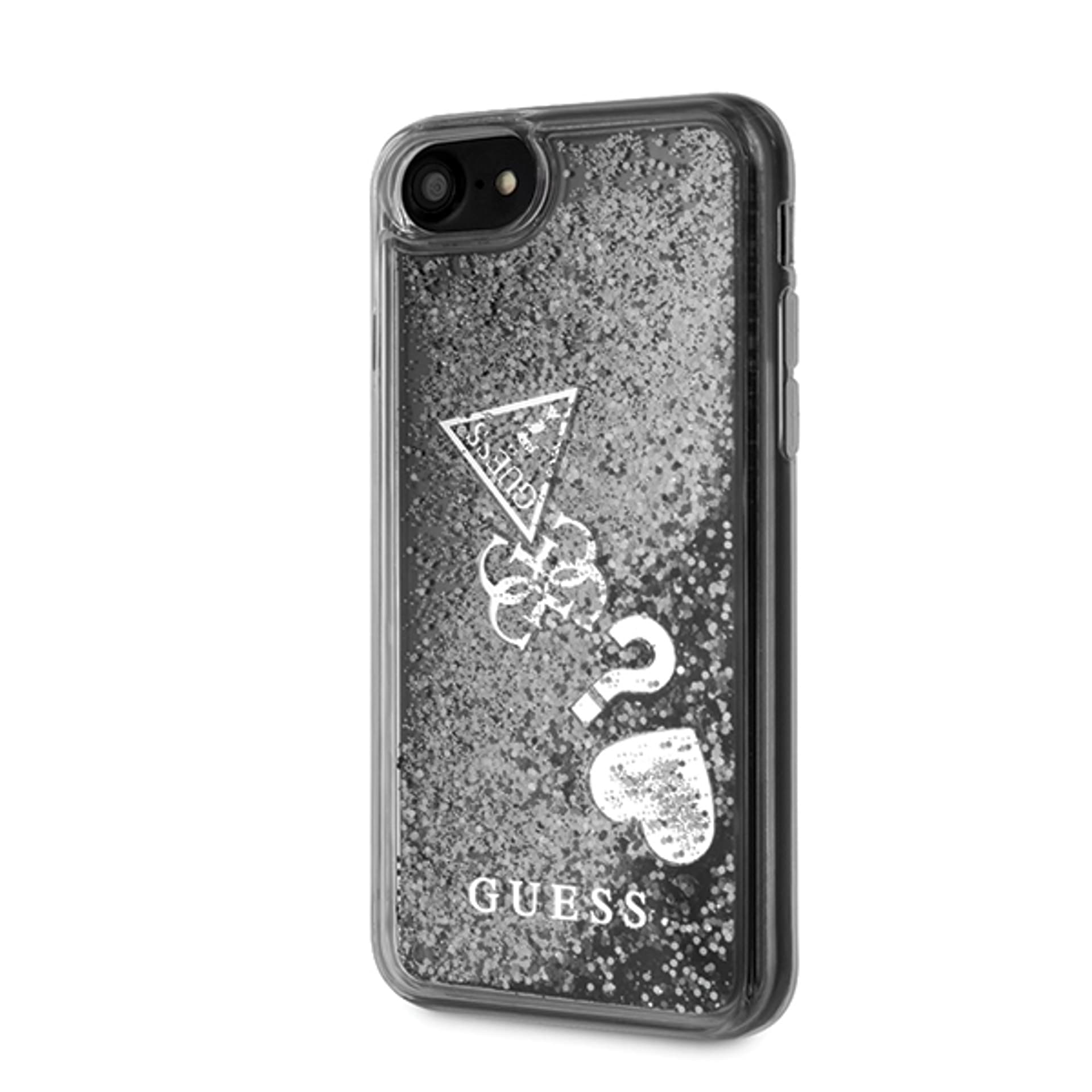 

Guess GUHCI8GLHFLSI iPhone 7/8/SE 2020 / SE 2022srebrny/silver hard case Glitter Hearts