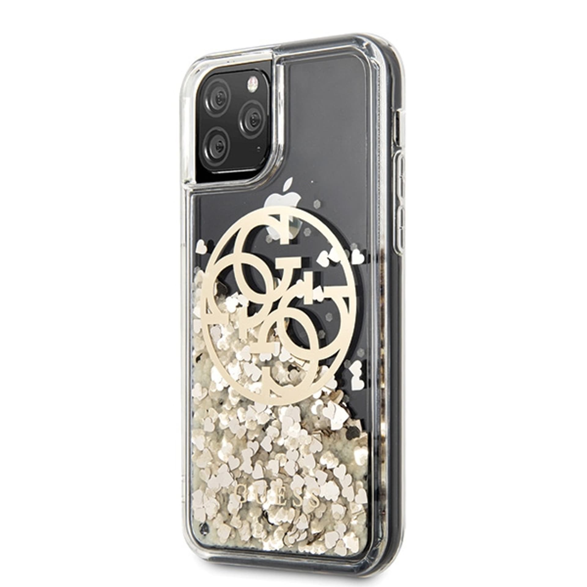 

Guess GUHCN58LGGITDGO iPhone 11 Pro złoty/gold hard case Circle Liquid Glitter