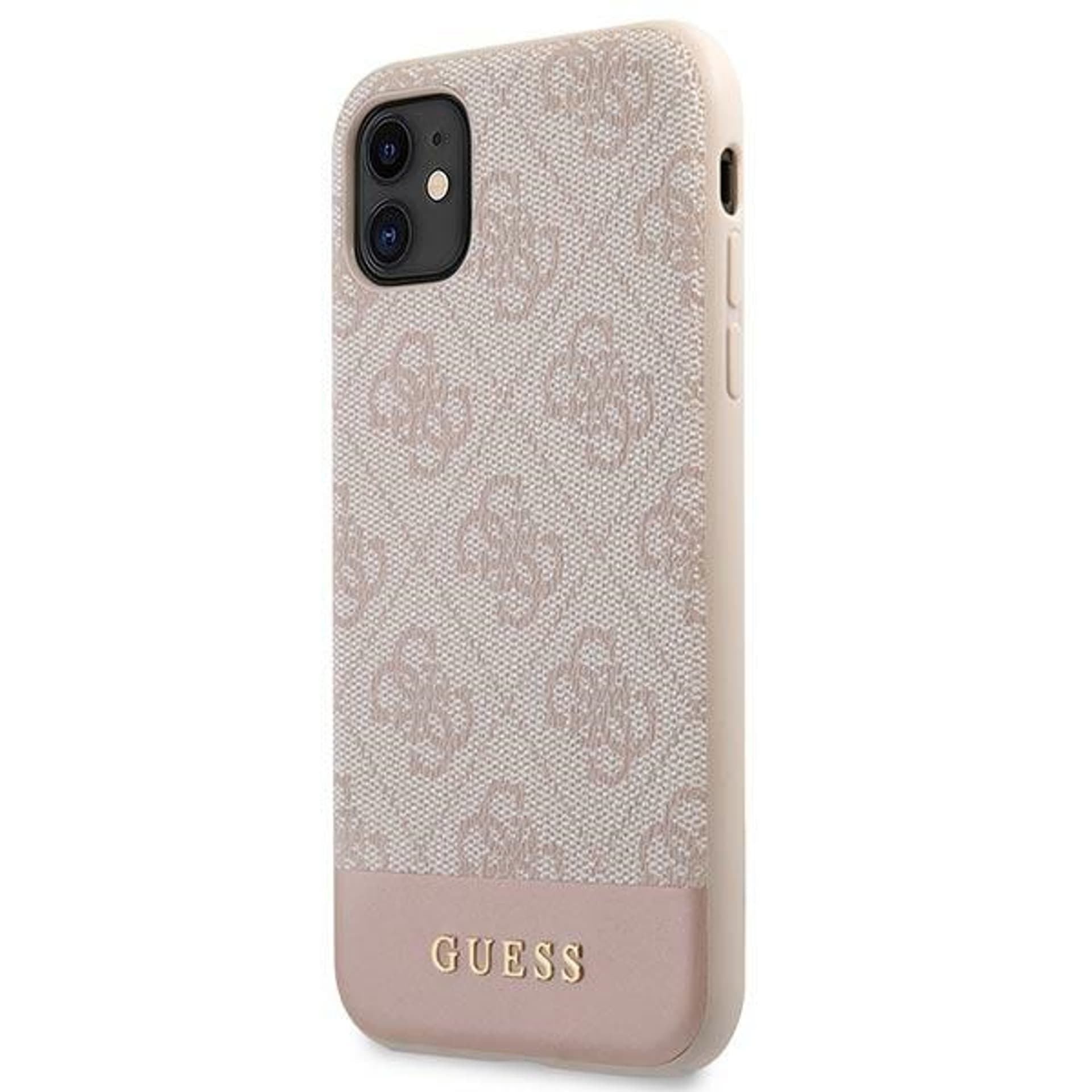 

Guess GUHCN61G4GLPI iPhone 11 6,1" / Xr różowy/pink hard case 4G Stripe Collection