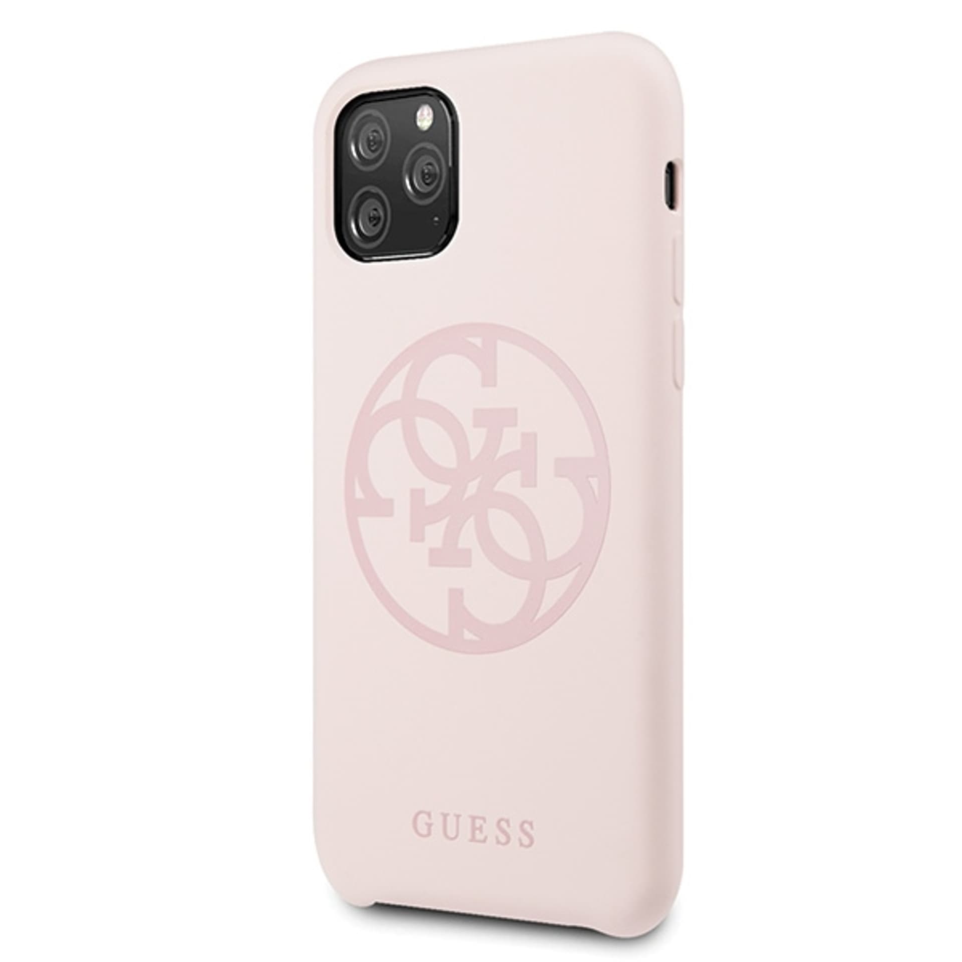 

Guess GUHCN65LS4GLP iPhone 11 Pro Max light pink/jasnoróżowy hard case Silicone 4G Tone On Tone