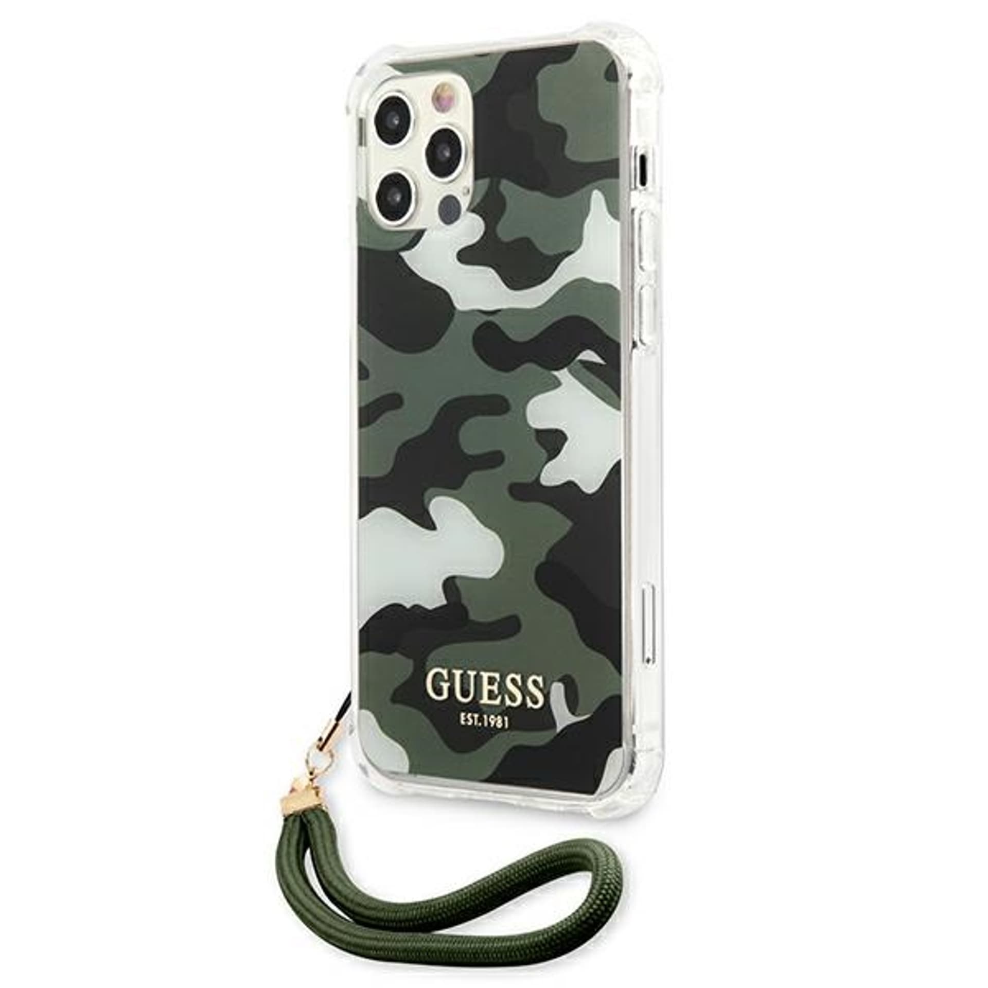 

Guess GUHCP12LKSARKA iPhone 12 Pro Max 6,7" zielony/khaki hardcase Camo Collection