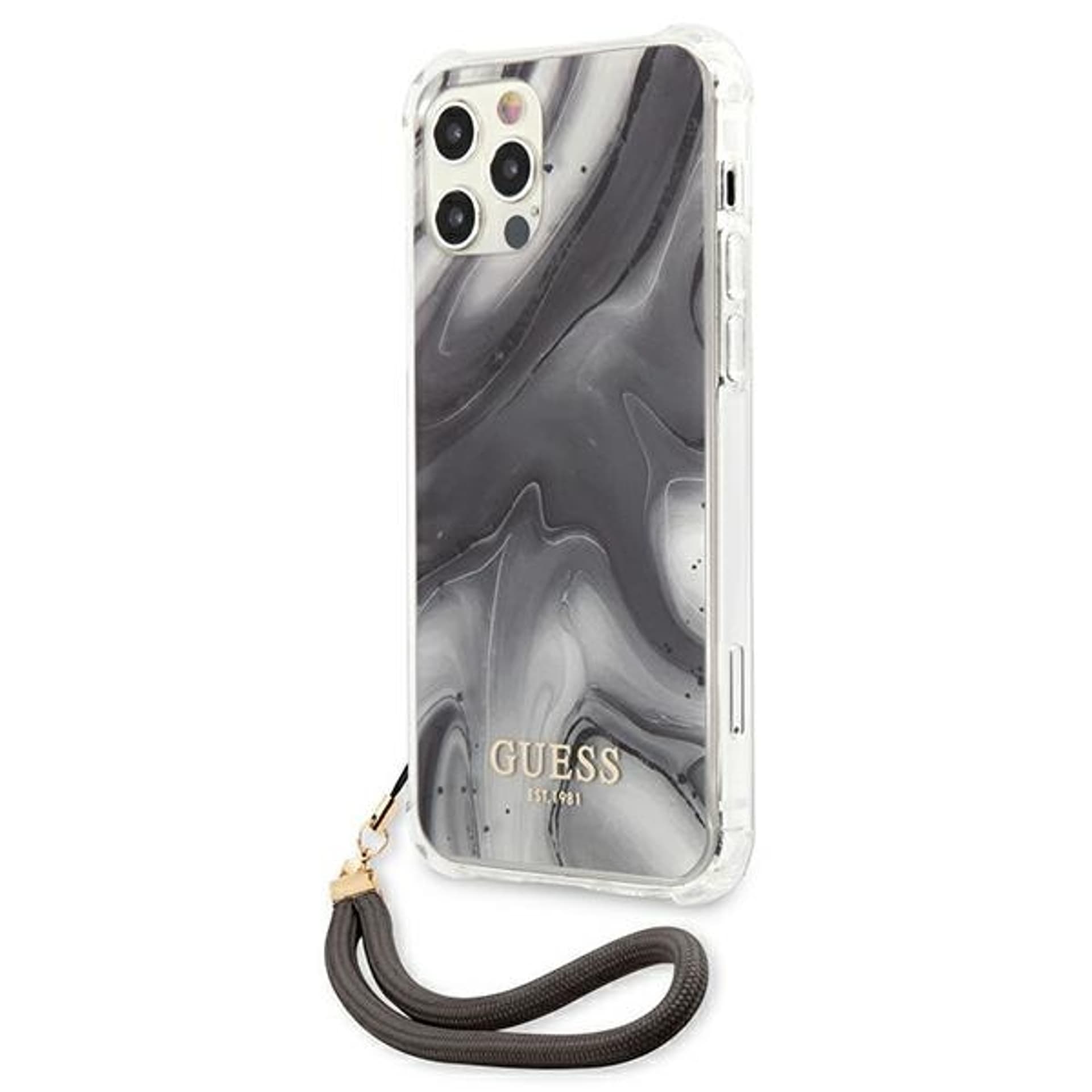 

Guess GUHCP12MKSMAGR iPhone 12/12 Pro 6,1" szary/grey hardcase Marble Collection
