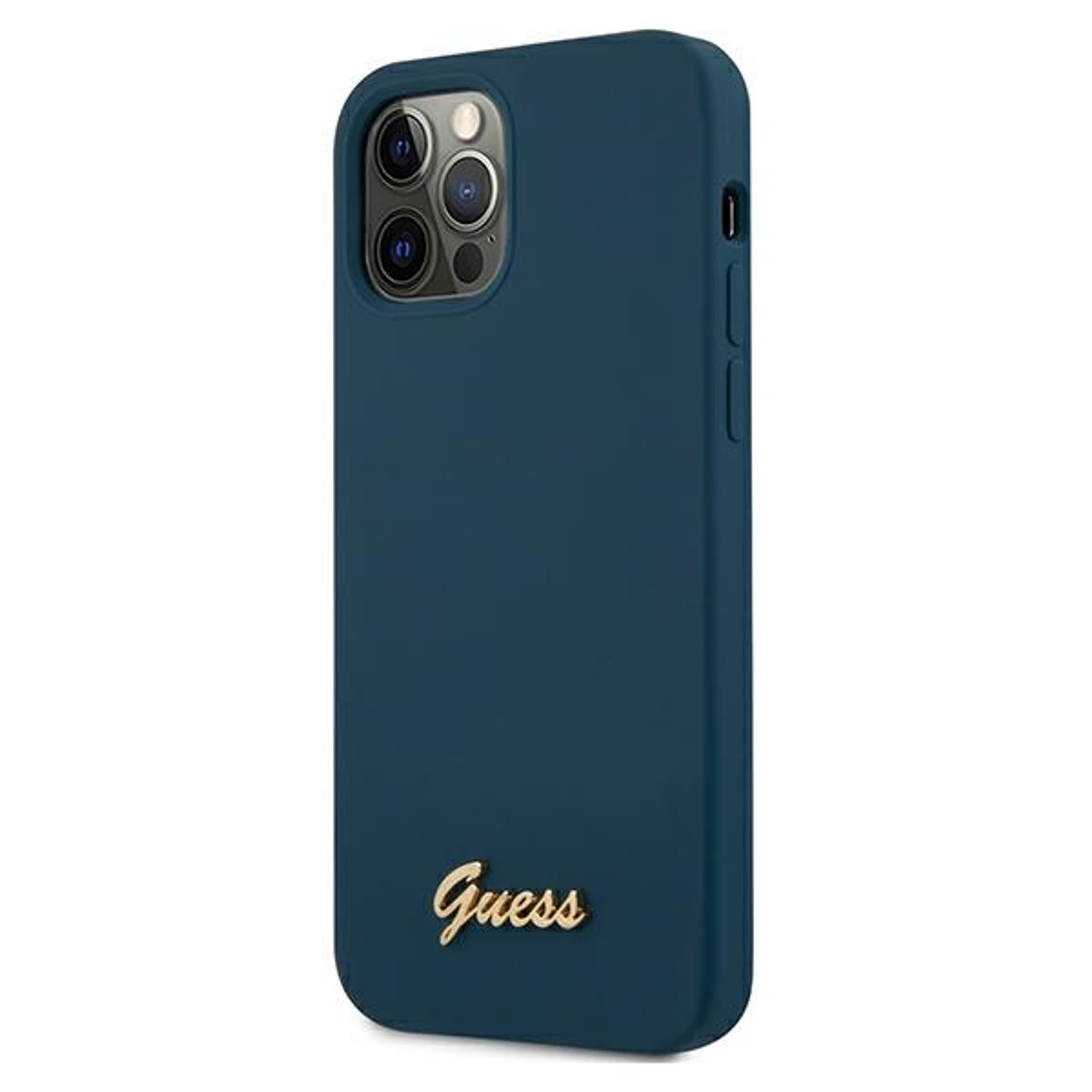 

Guess GUHCP12LLSLMGBL iPhone 12 Pro Max 6,7" niebieski/blue hardcase Metal Logo Script