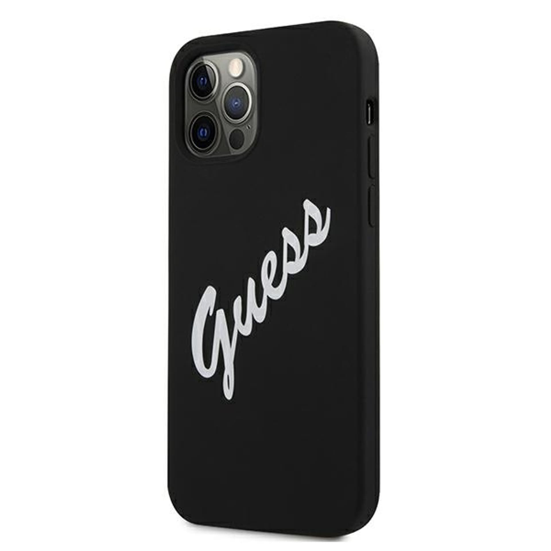 

Guess GUHCP12LLSVSBW iPhone 12 Pro Max 6,7" czarno biały/black white hardcase Silicone Vintage