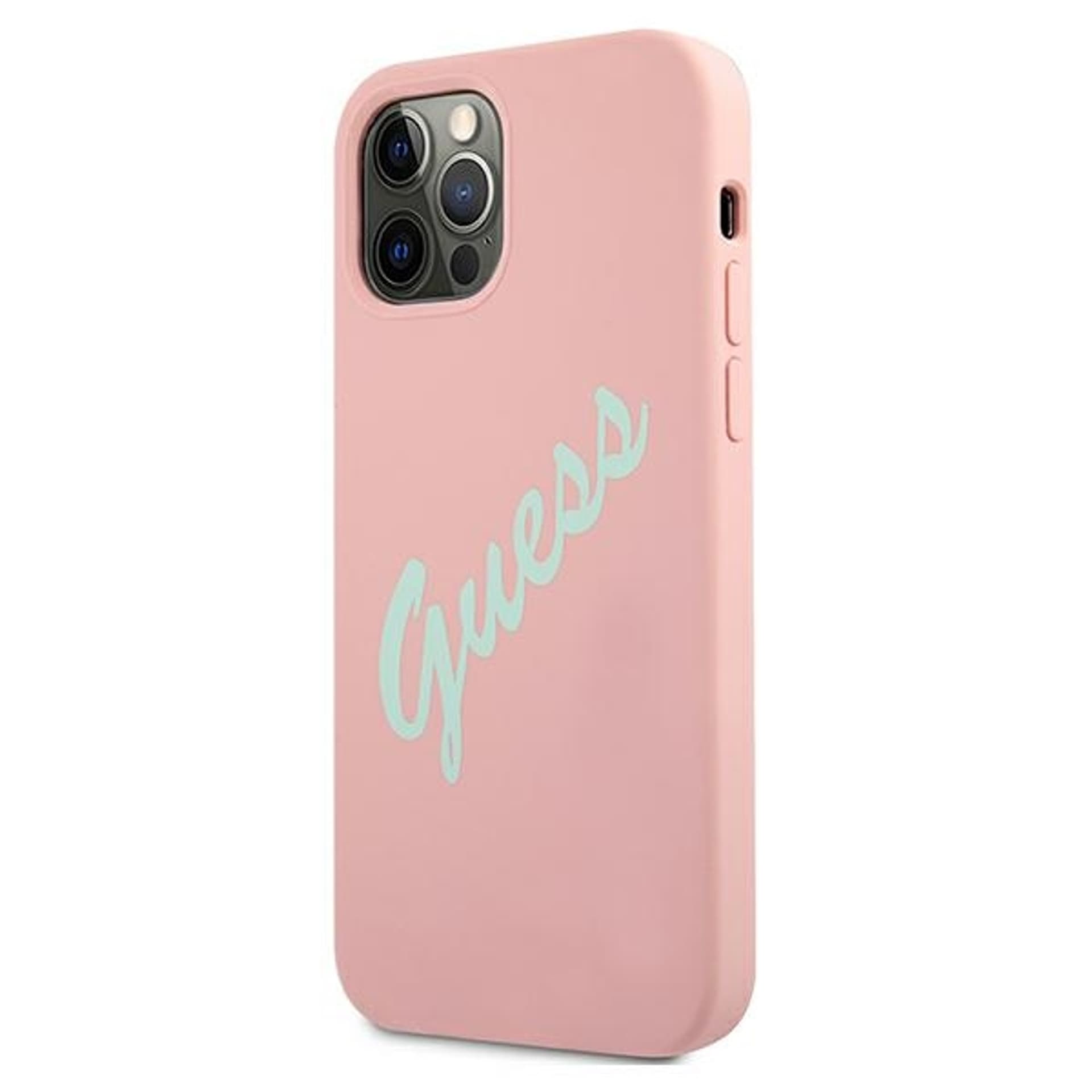 

Guess GUHCP12MLSVSPG iPhone 12/12 Pro 6,1" różowo zielony/green pink hardcase Silicone Vintage