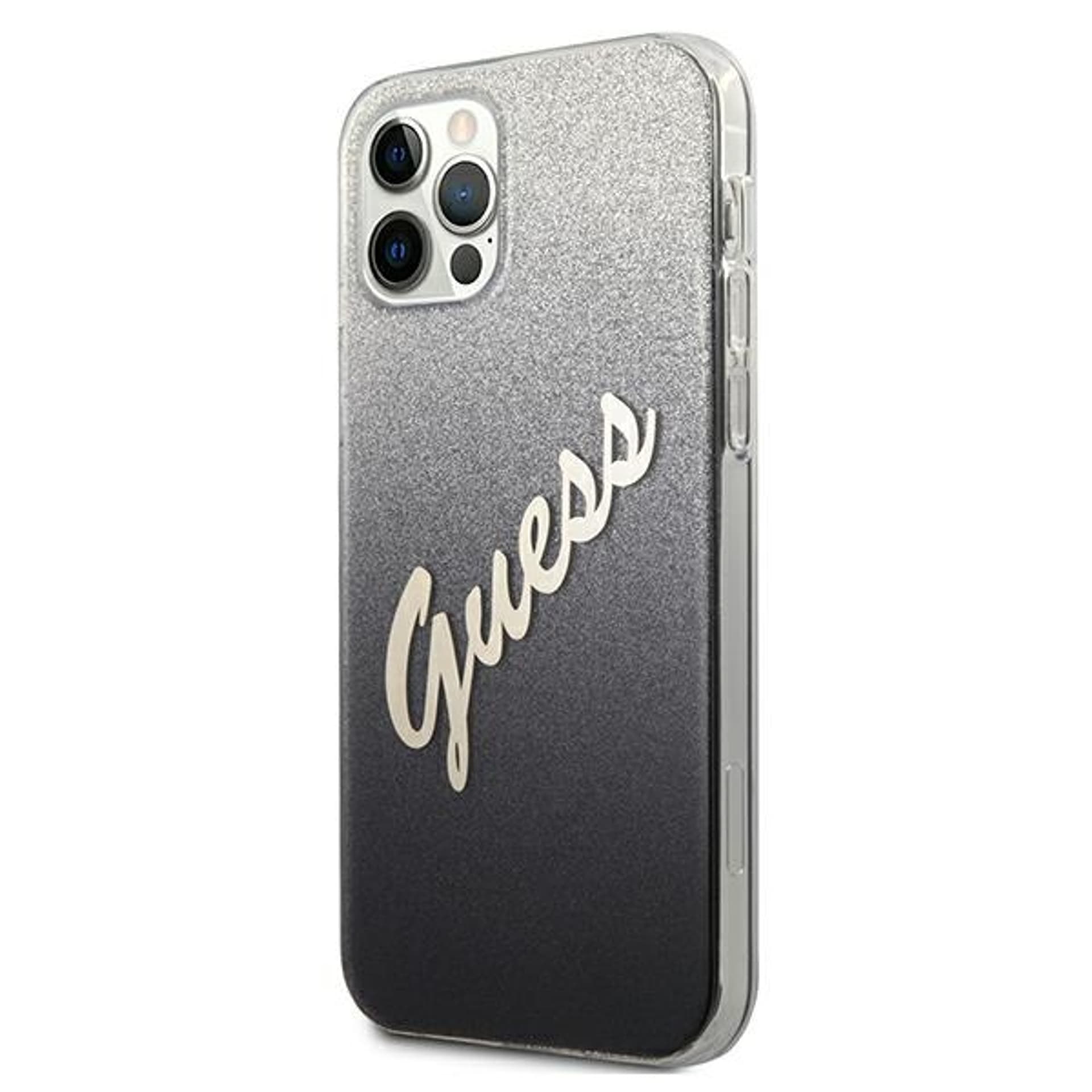 

Guess GUHCP12LPCUGLSBK iPhone 12 Pro Max 6,7" czarny/black hardcase Glitter Gradient Script