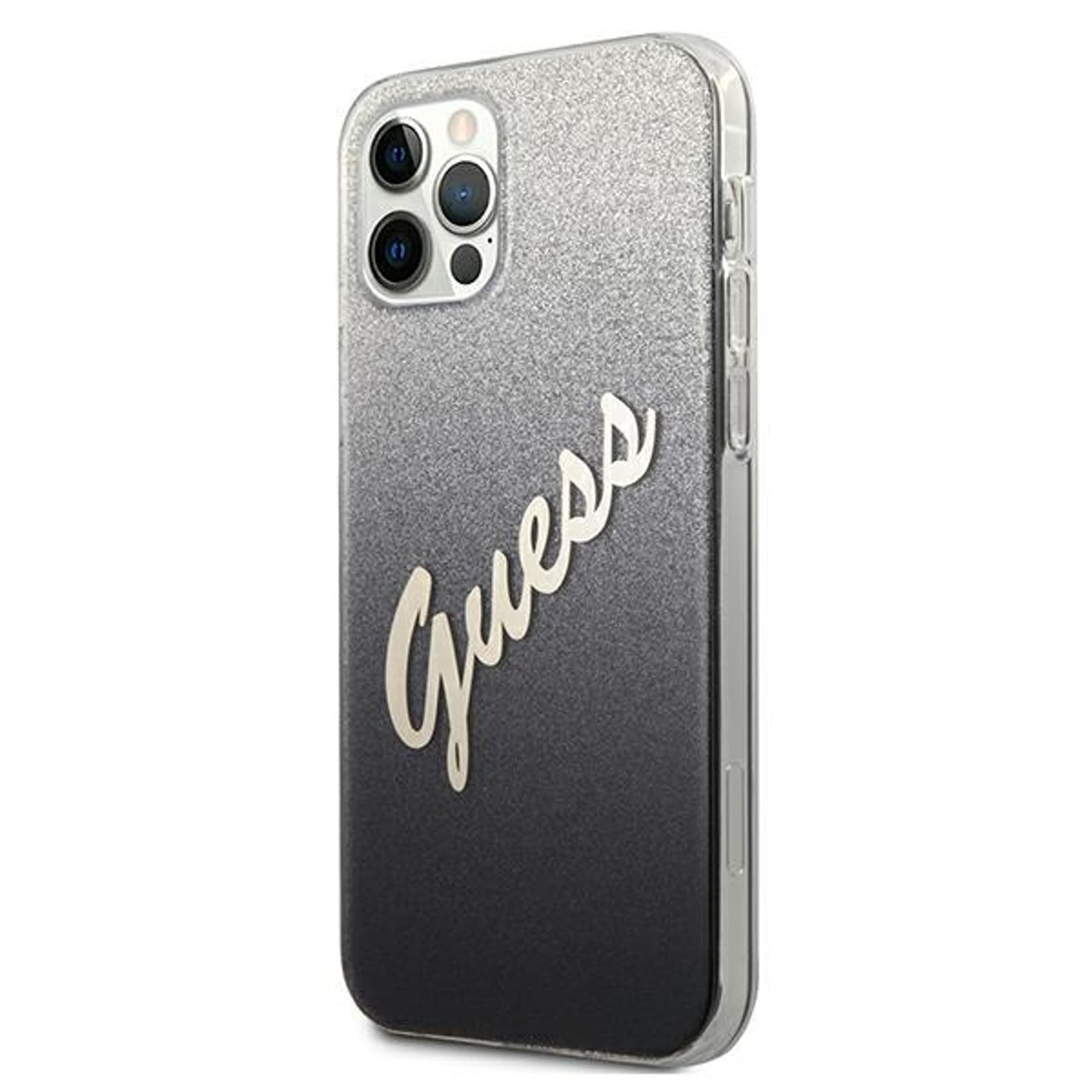 

Guess GUHCP12MPCUGLSBK iPhone 12/12 Pro 6,1" czarny/black hardcase Glitter Gradient Script