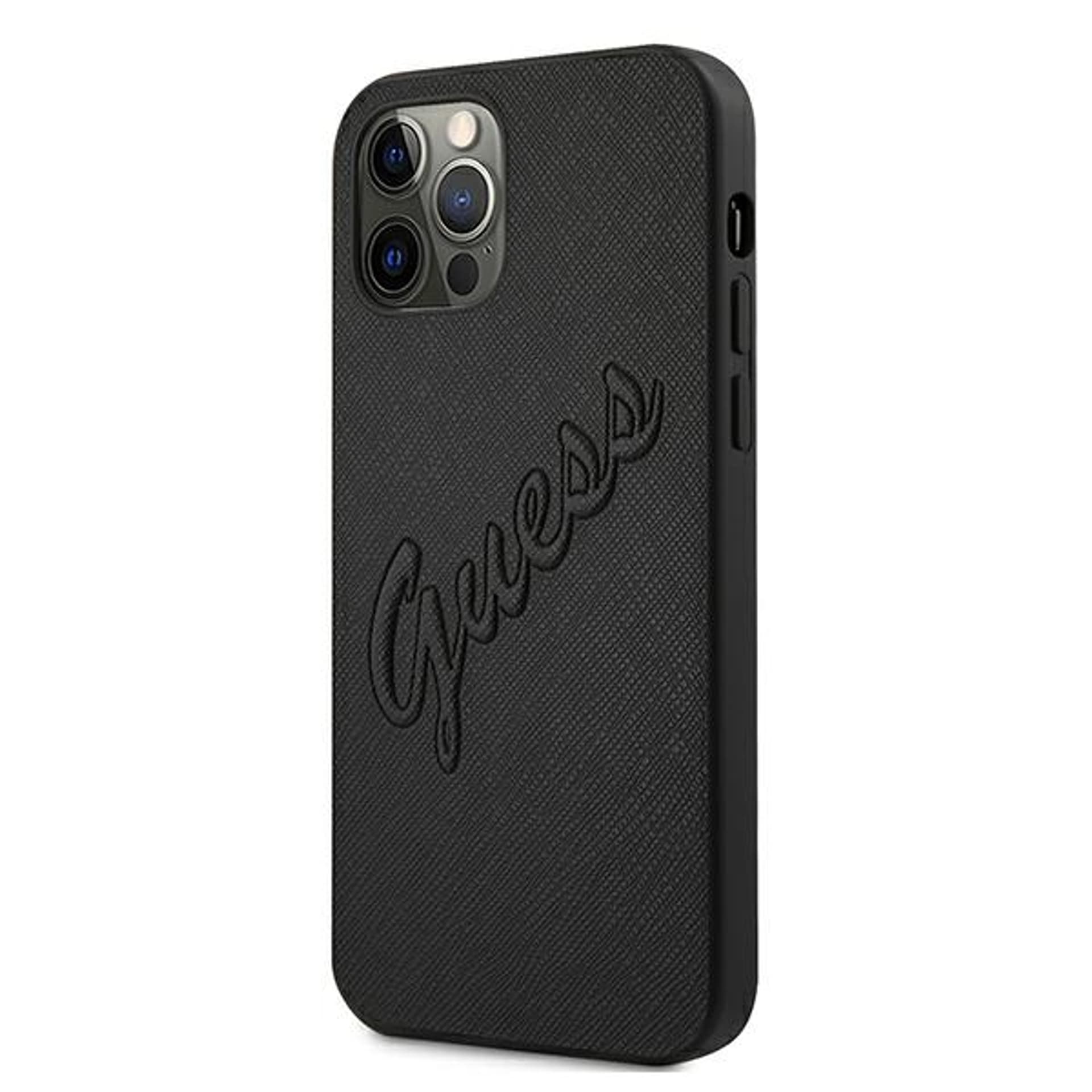 

Guess GUHCP12LRSAVSBK iPhone 12 Pro Max 6,7" czarny/black hardcase Saffiano Vintage Script