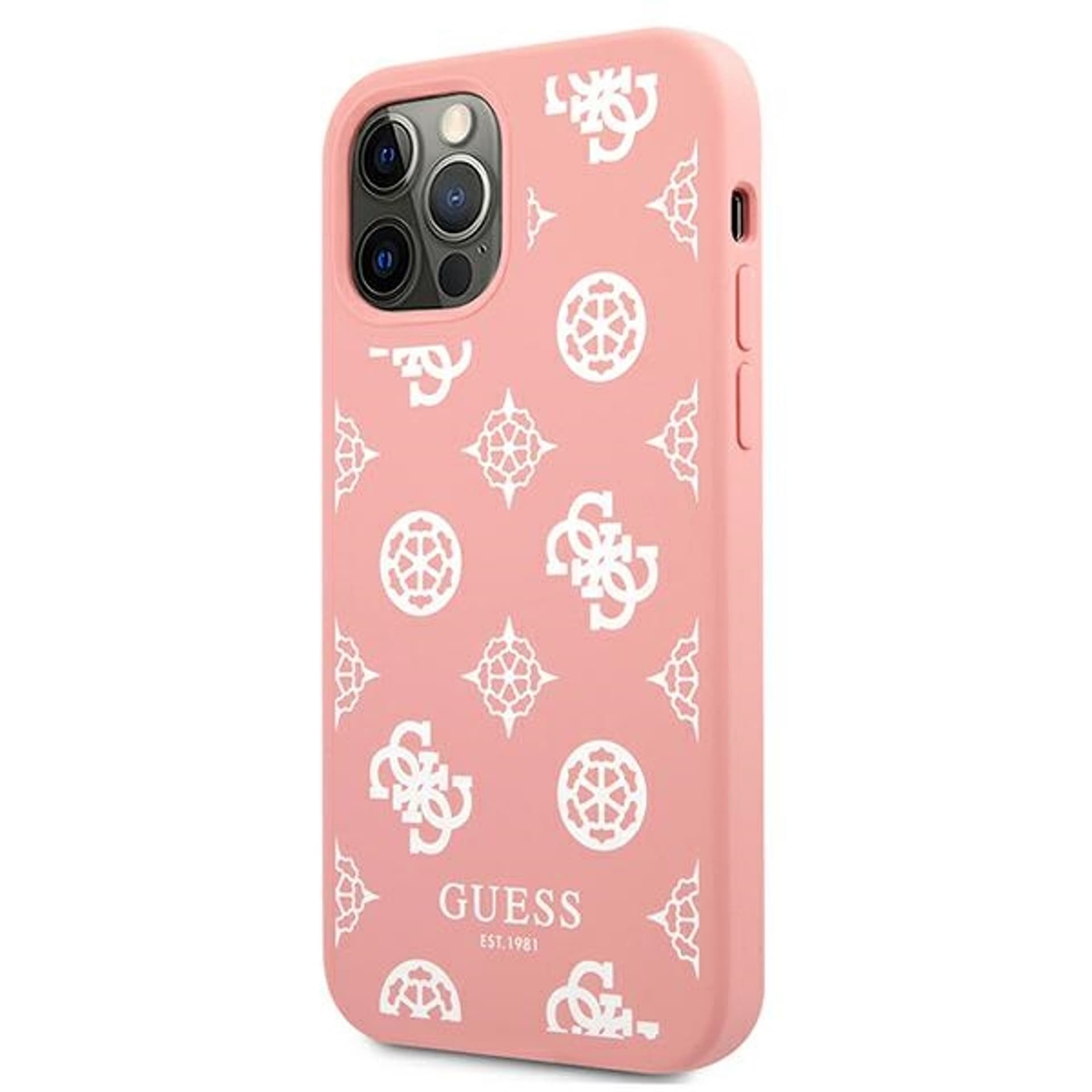 

Guess GUHCP12MLSPEWPI iPhone 12/12 Pro 6,1" różowy/pink hard case Peony Collection