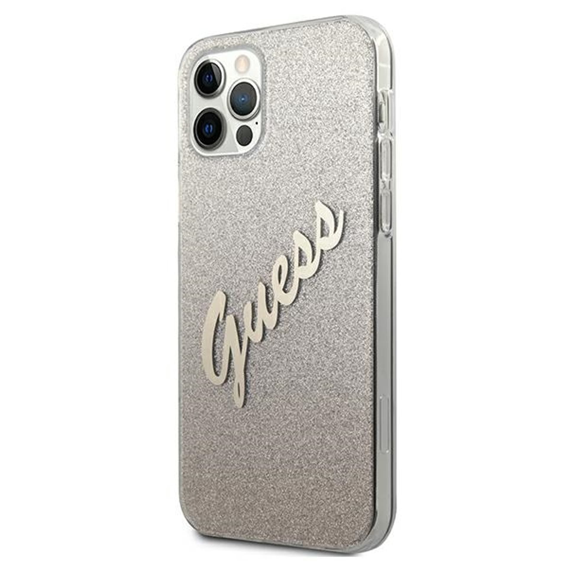 

Guess GUHCP12MPCUGLSGO iPhone 12/12 Pro 6,1" złoty/gold hardcase Glitter Gradient Script