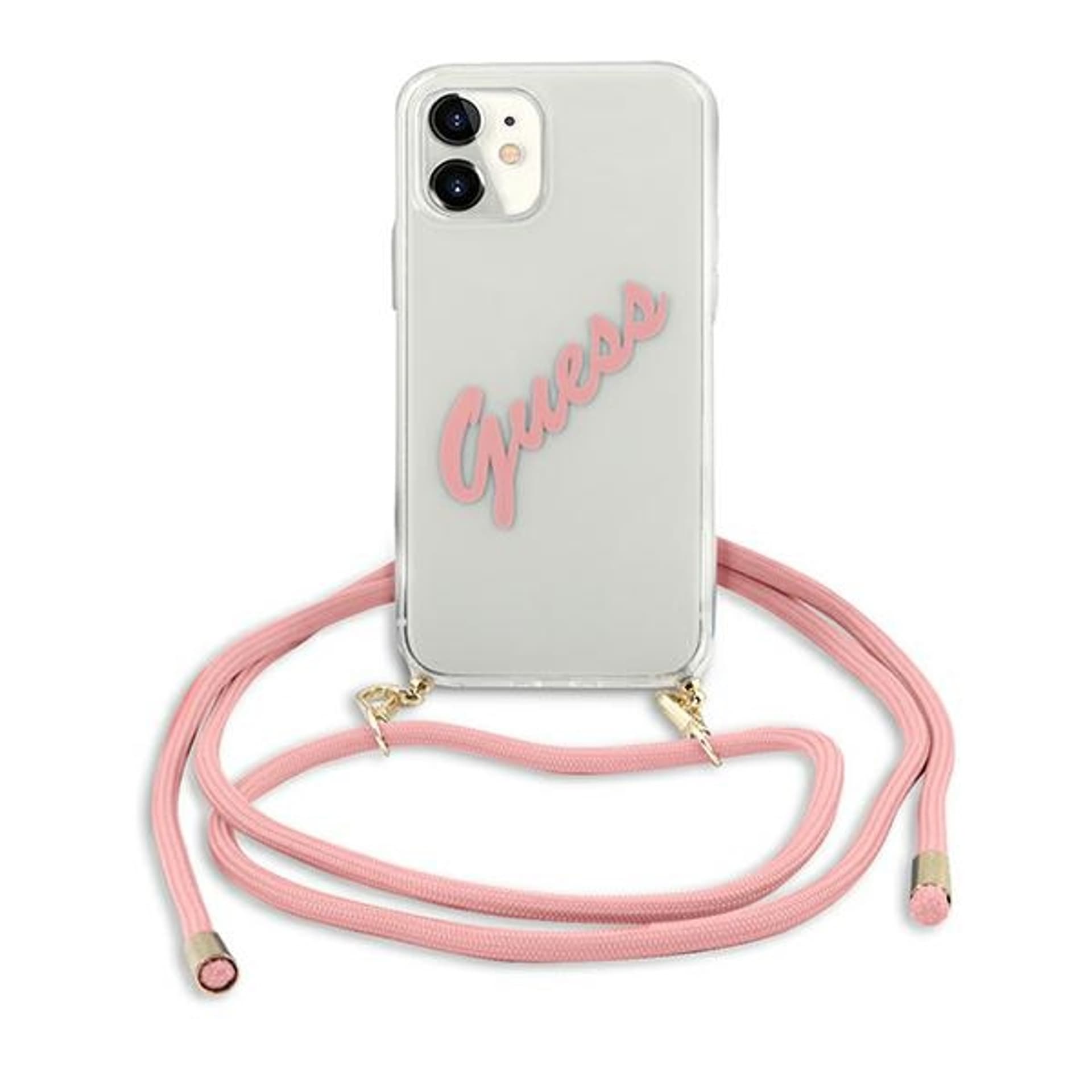 

Guess GUHCP12SCRTVSPI iPhone 12 mini 5,4" różowy/pink hardcase Script Vintage