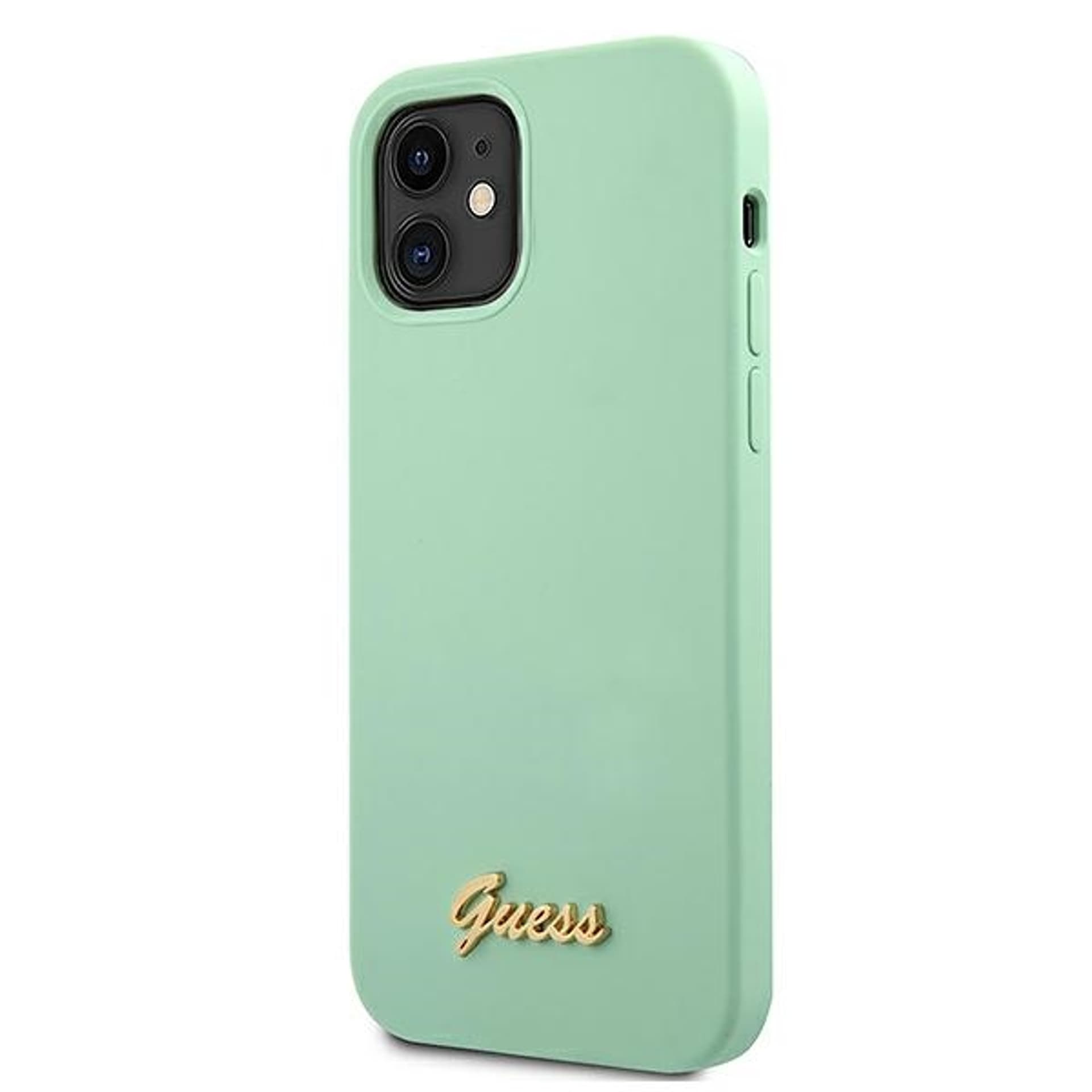 

Guess GUHCP12SLSLMGGN iPhone 12 mini 5,4" zielony/green hardcase Metal Logo Script