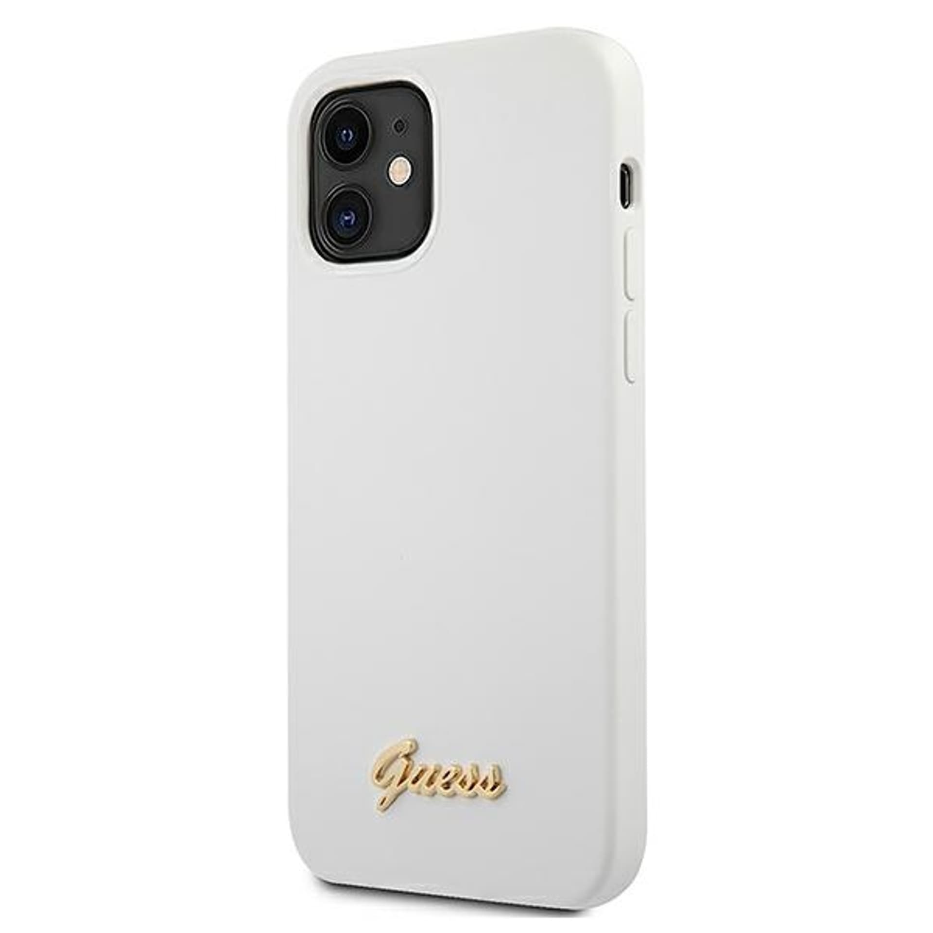 

Guess GUHCP12SLSLMGWH iPhone 12 mini 5,4" biały/white hardcase Metal Logo Script