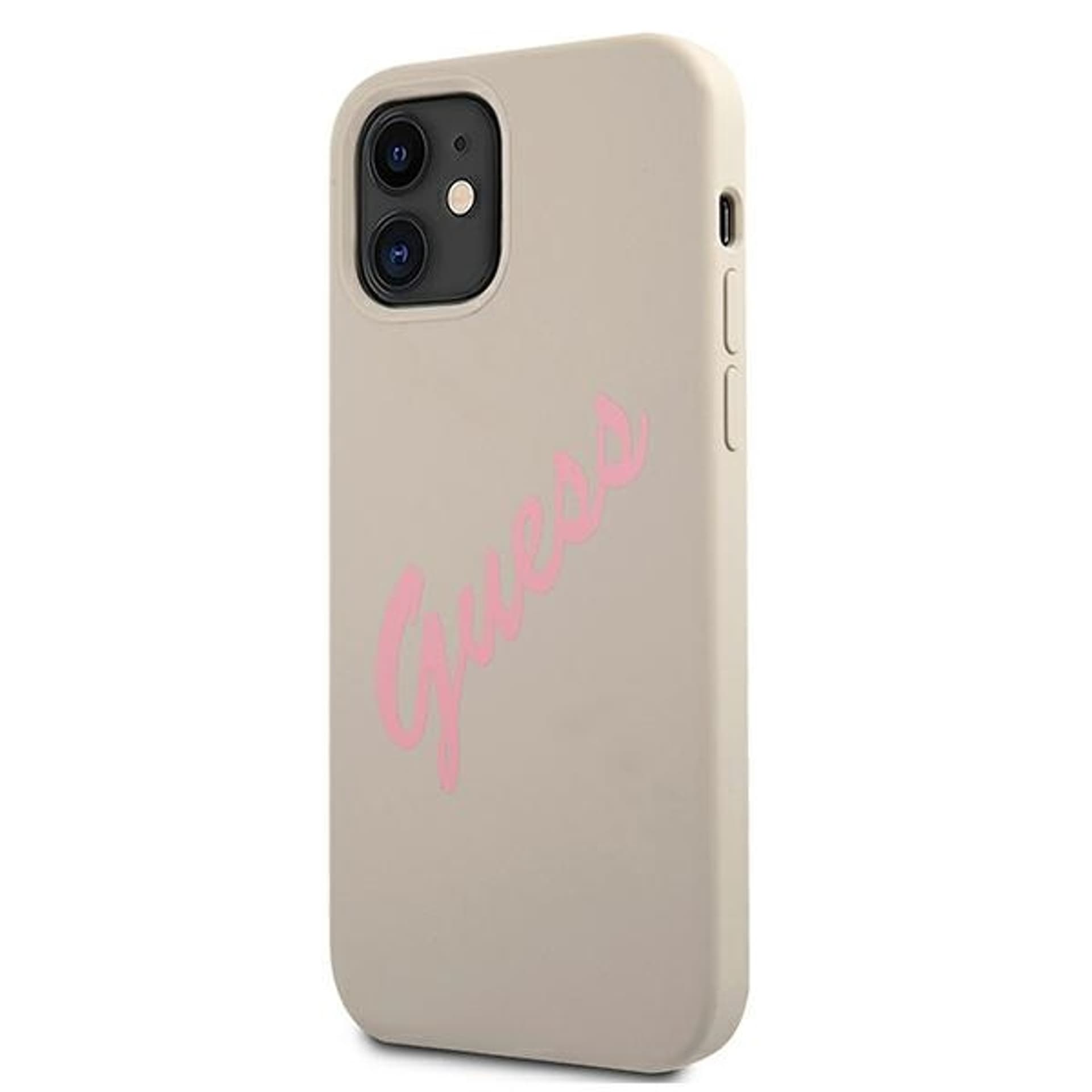 

Guess GUHCP12SLSVSGP iPhone 12 mini 5,4" szaro różowy/grey pink hardcase Silicone Vintage