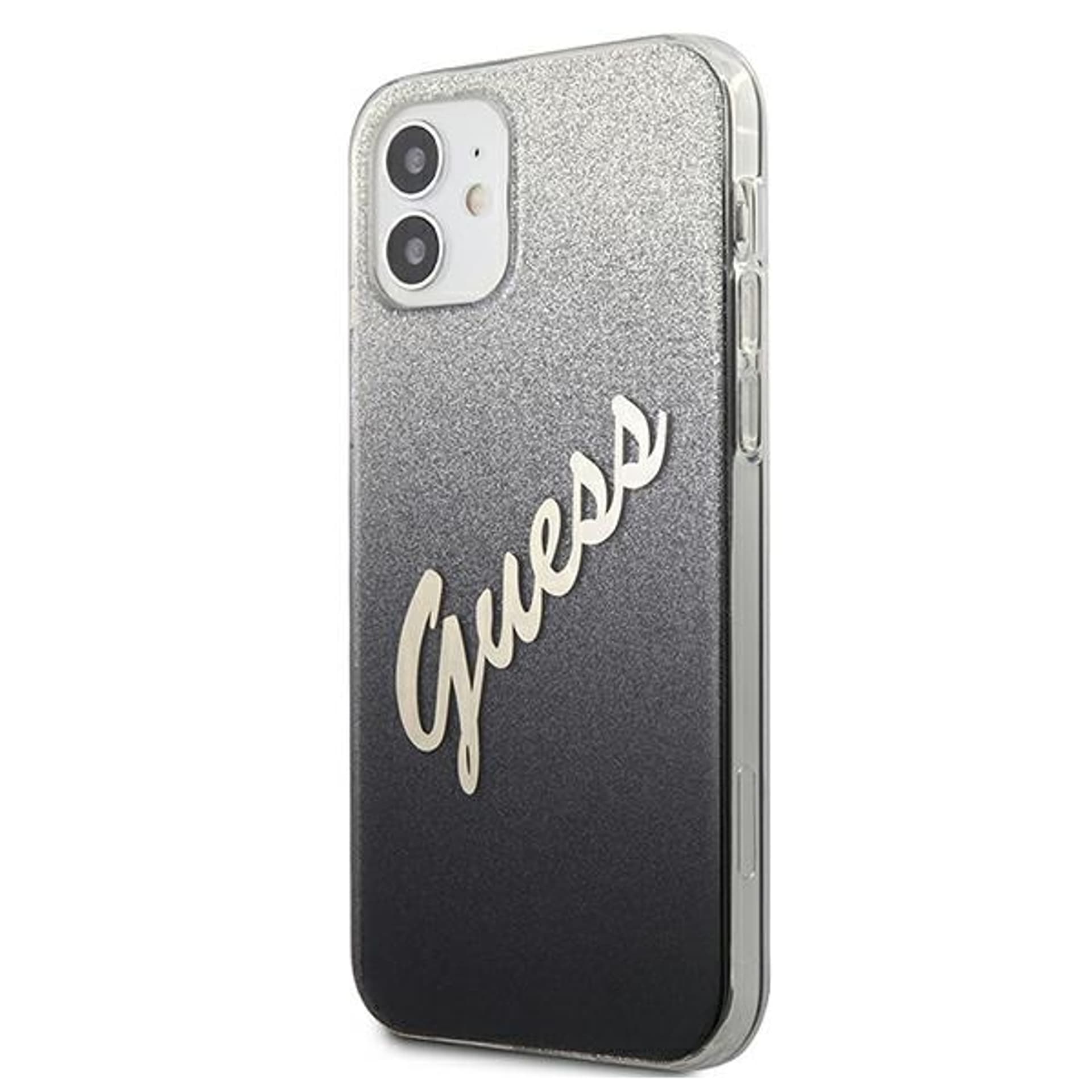 

Guess GUHCP12SPCUGLSBK iPhone 12 mini 5,4" czarny/black hardcase Glitter Gradient Script