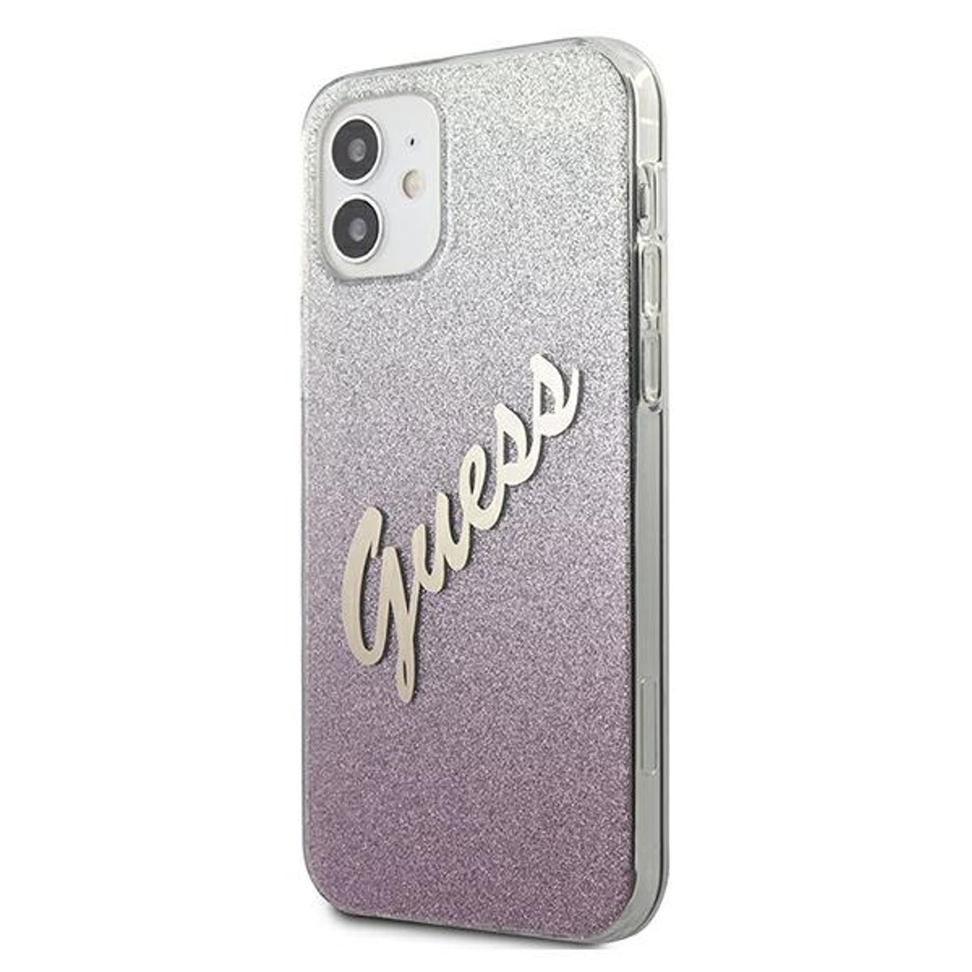 

Guess GUHCP12SPCUGLSPI iPhone 12 mini 5,4" różowy/pink hardcase Glitter Gradient Script