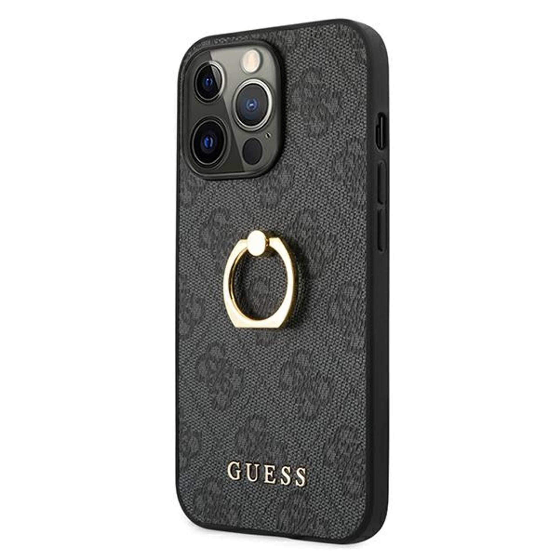 

Guess GUHCP13X4GMRGR iPhone 13 Pro Max 6,7" szary/grey hardcase 4G with ring stand