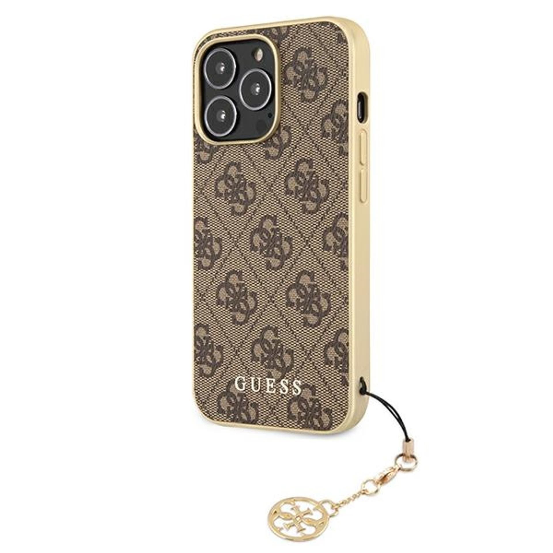 

Guess GUHCP13LGF4GBR iPhone 13 Pro / 13 6,1" brązowy/brown hardcase 4G Charms Collection